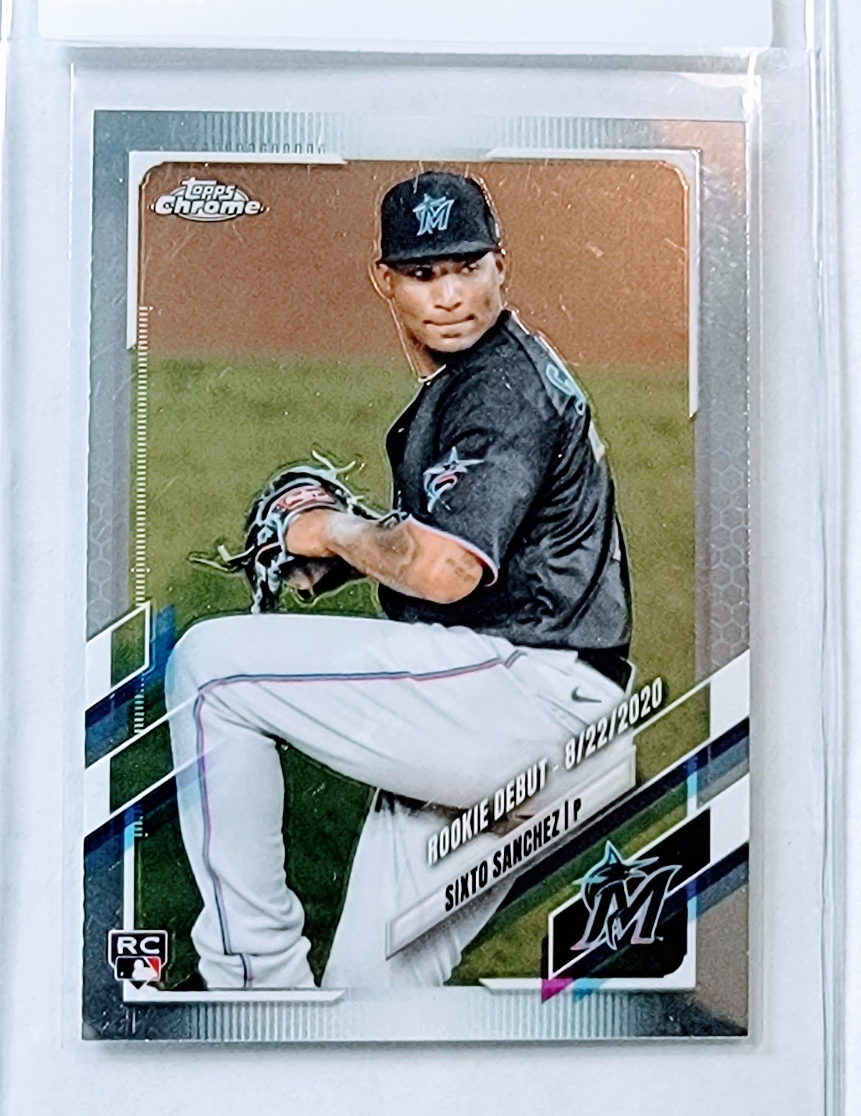 2021 Topps Chrome Sixto Sanchez Rookie Debut Baseball Card AVM1 simple Xclusive Collectibles   