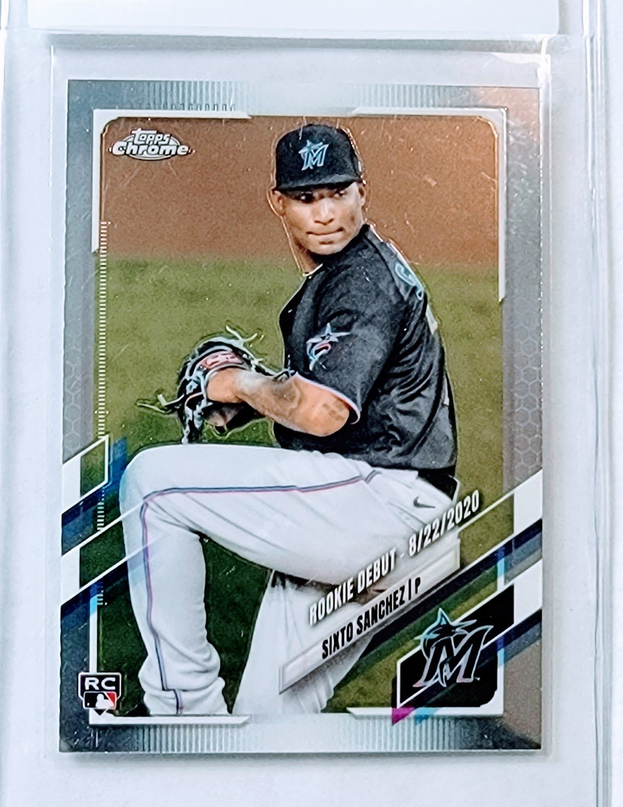 2021 Topps Chrome Sixto Sanchez Rookie Debut Baseball Card AVM1 simple Xclusive Collectibles