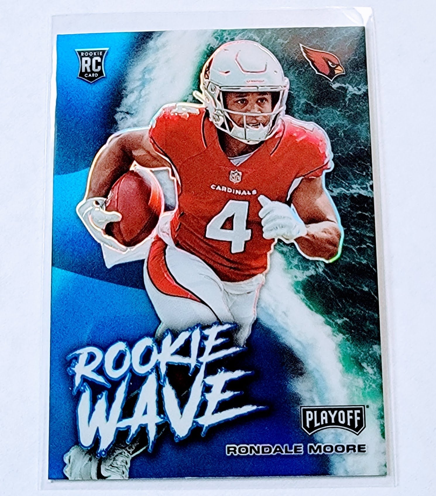 2021 Panini Playoff Rondale Moore Rookie Wave Insert Football Card AVM1 simple Xclusive Collectibles