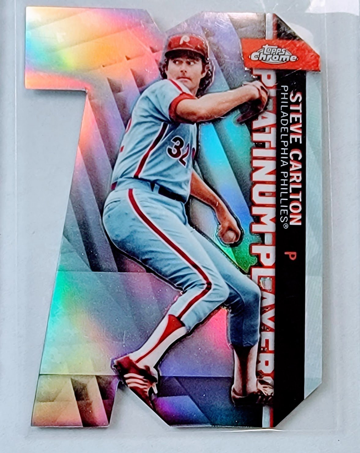 2021 Topps Steve Carlton Platinum Players Diecut Refractor Baseball Card AVM1 simple Xclusive Collectibles