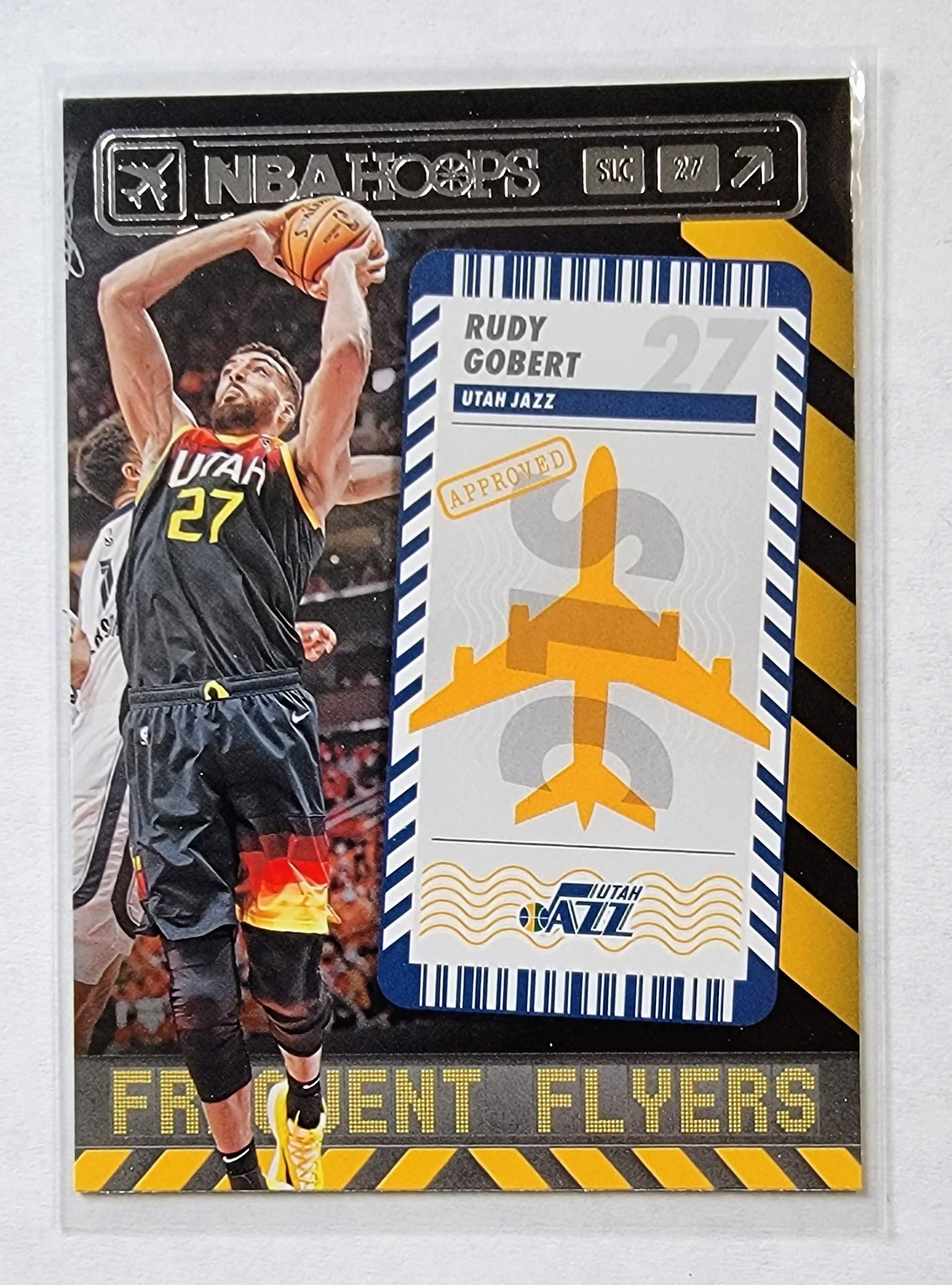 2021-22 Panini NBA Hoops Rudy Gobert Frequent Flyer Insert Basketball Card AVM1 simple Xclusive Collectibles