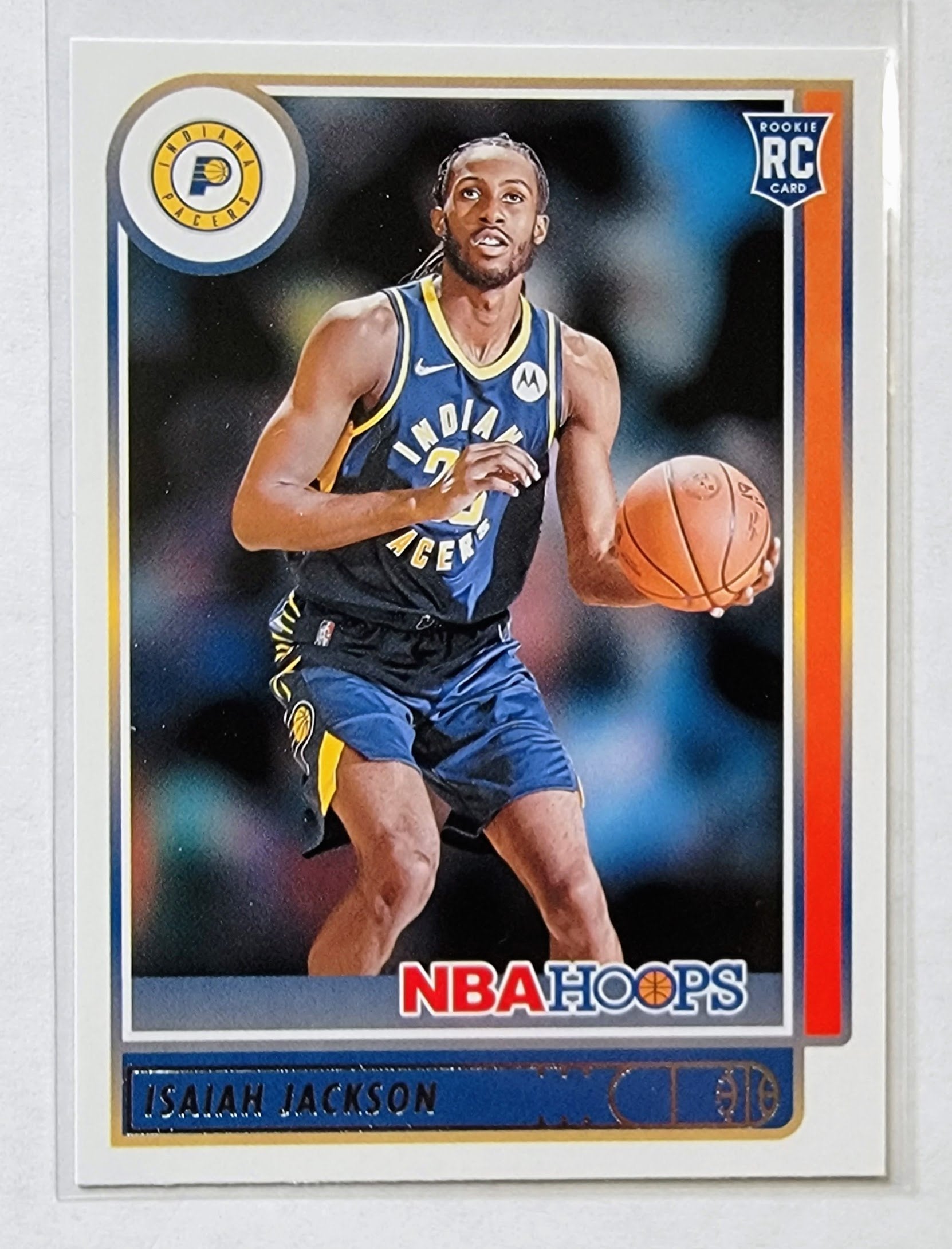 2021-22 Panini NBA Hoops Isaiah Jackson Rookie Basketball Card AVM1 simple Xclusive Collectibles