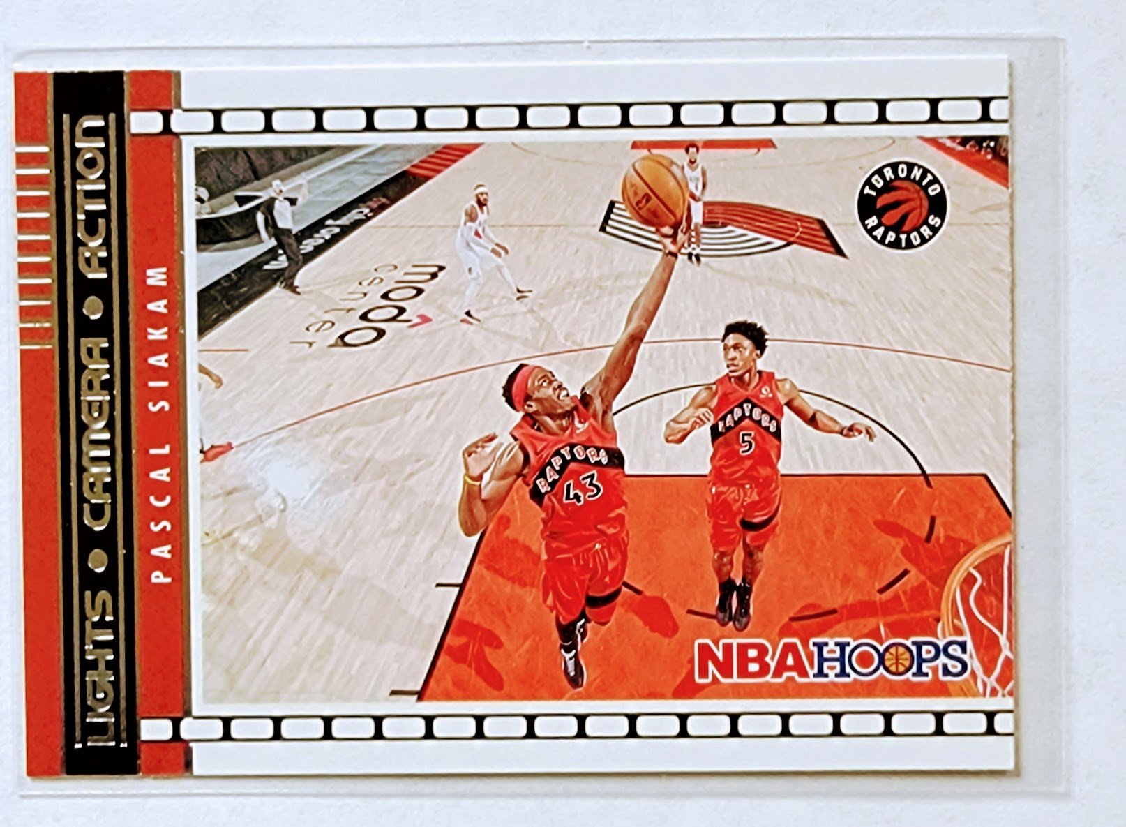 2021-22 Panini NBA Hoops Pascal Siakam Lights, Camera, Action Insert Basketball Card AVM1 simple Xclusive Collectibles
