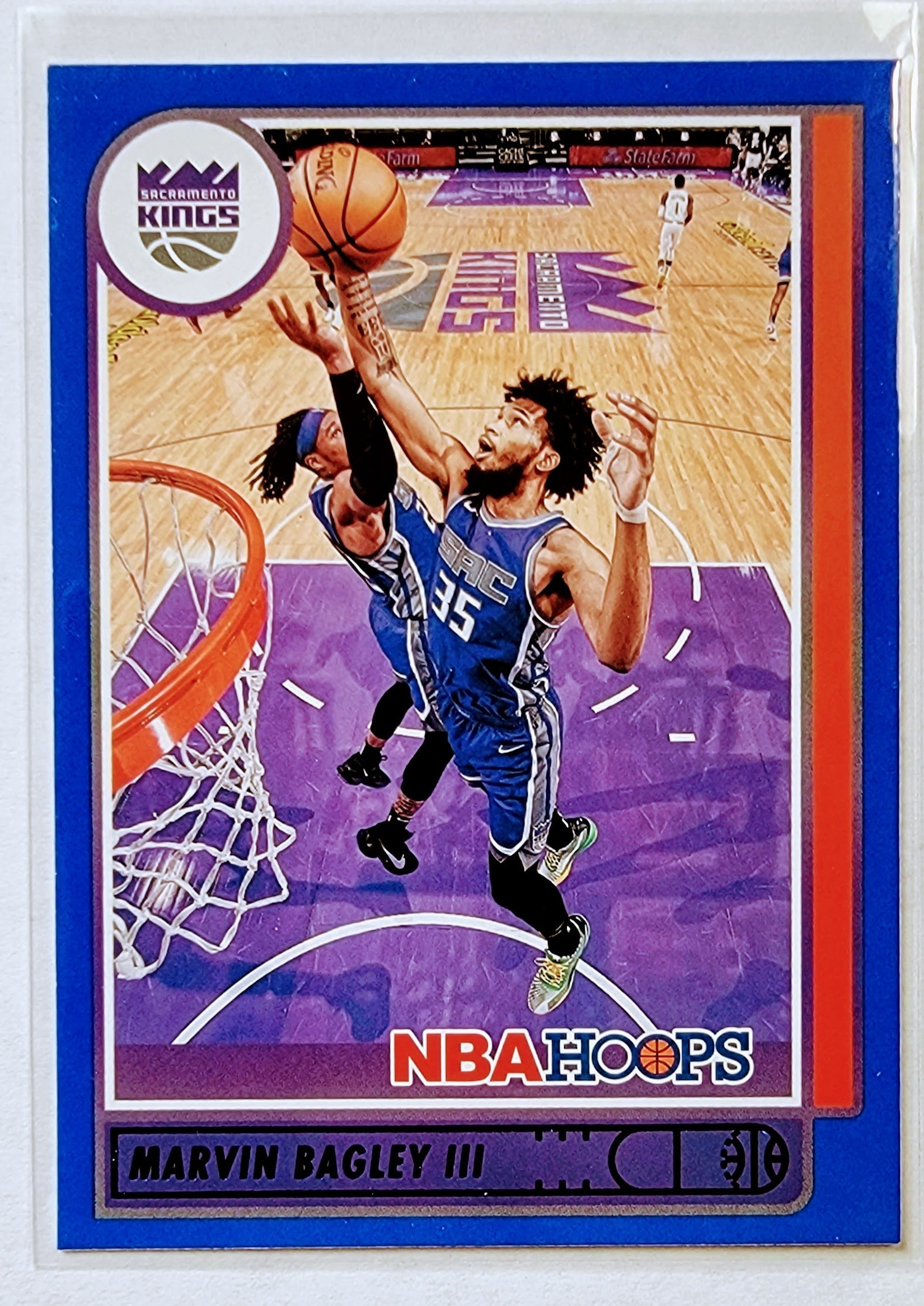2021-22 Panini NBA Hoops Marvin Bagley III Blue Border Basketball Card AVM1 simple Xclusive Collectibles