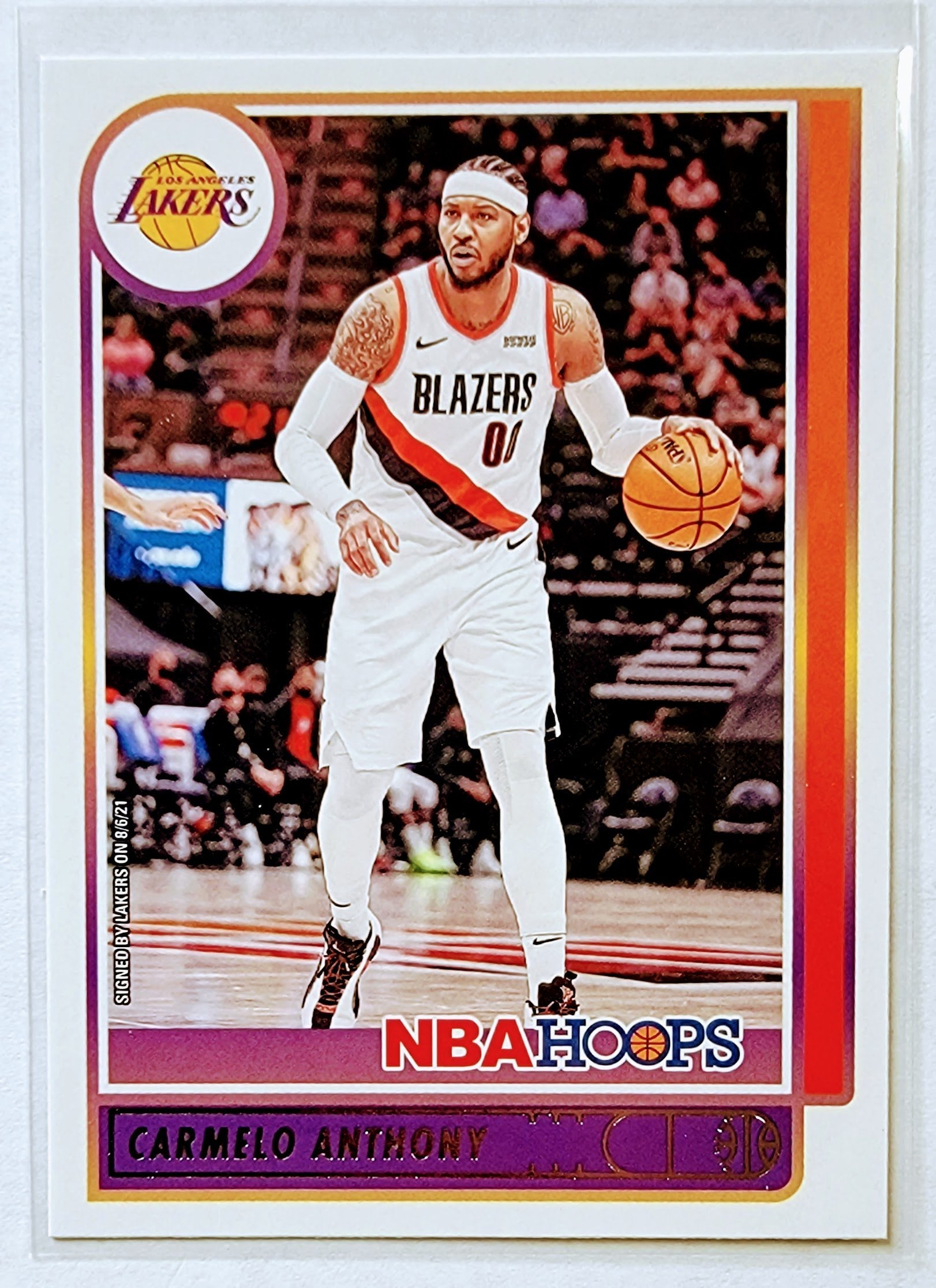2021-22 Panini NBA Hoops Carmelo Anthony Basketball Card AVM1 simple Xclusive Collectibles