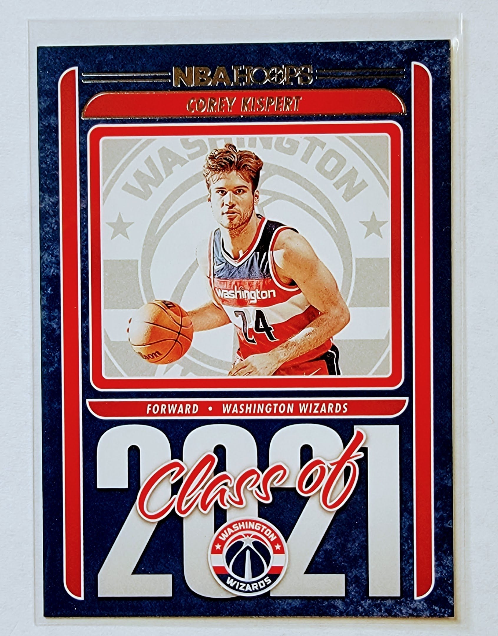 2021-22 Panini NBA Hoops Corey Kispert Class of 2021 Insert Basketball Card AVM1 simple Xclusive Collectibles
