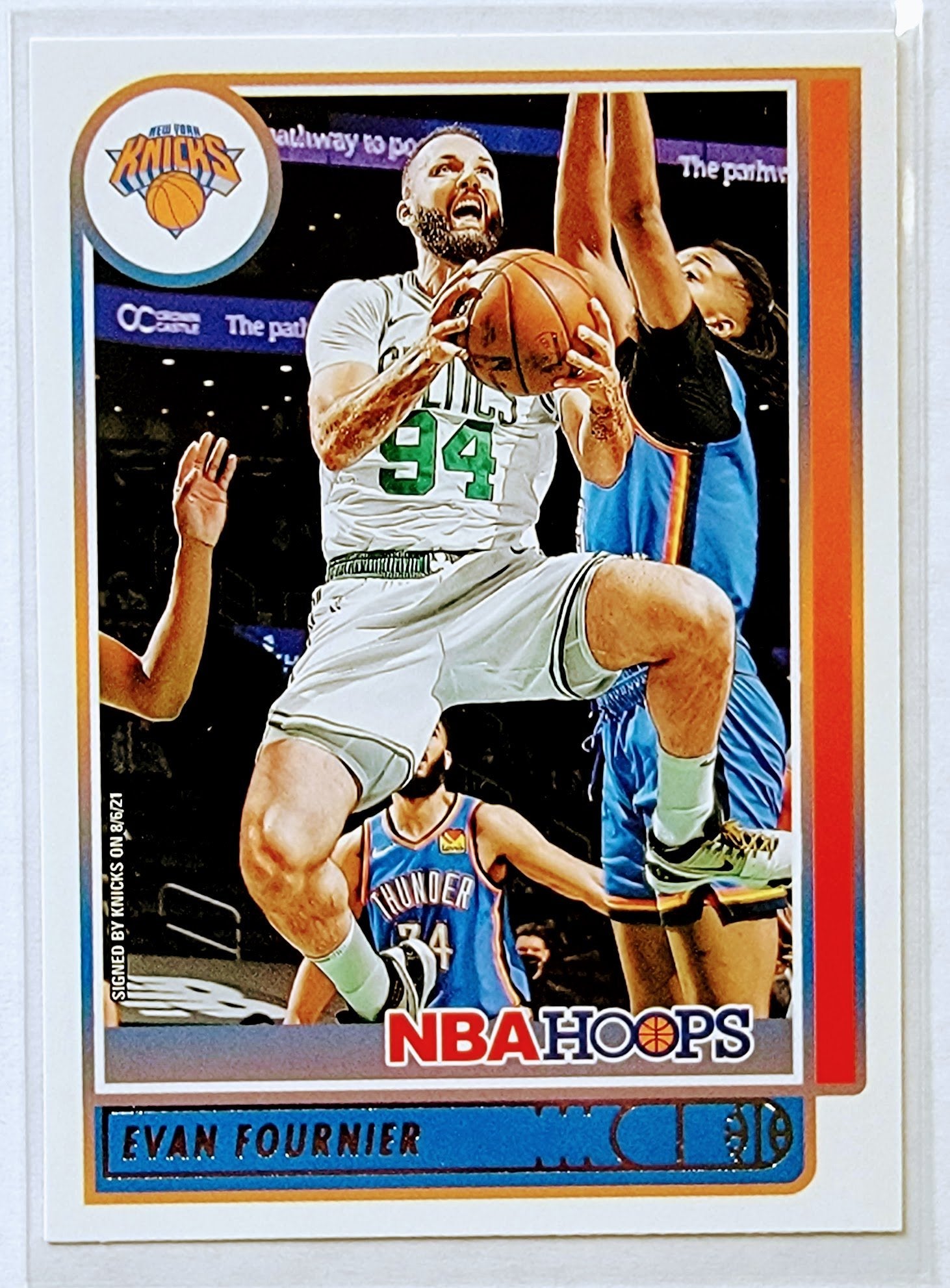 2021-22 Panini NBA Hoops Evan Fournier Basketball Card AVM1 simple Xclusive Collectibles