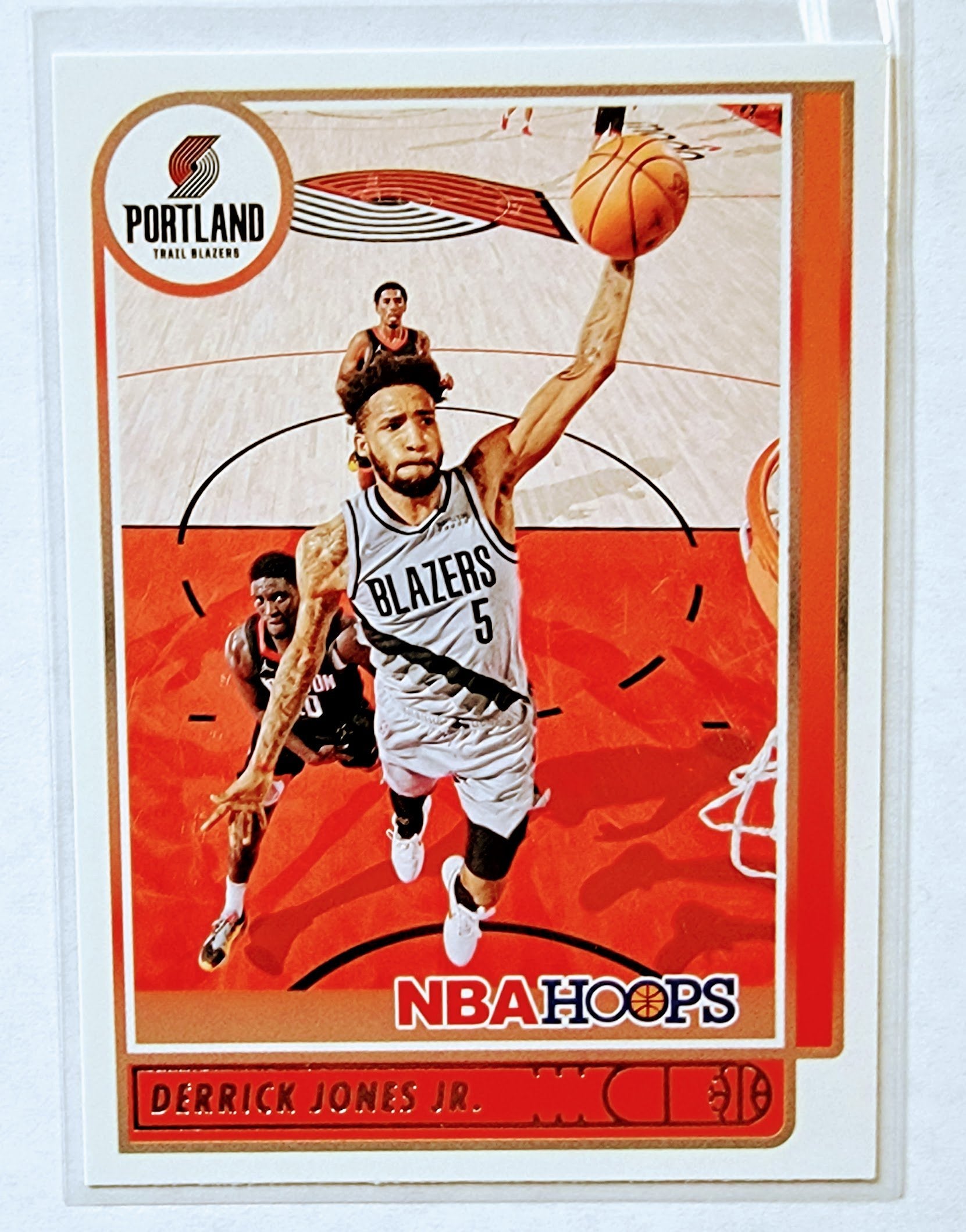 2021-22 Panini NBA Hoops Derrick Jones Jr Basketball Card AVM1 simple Xclusive Collectibles