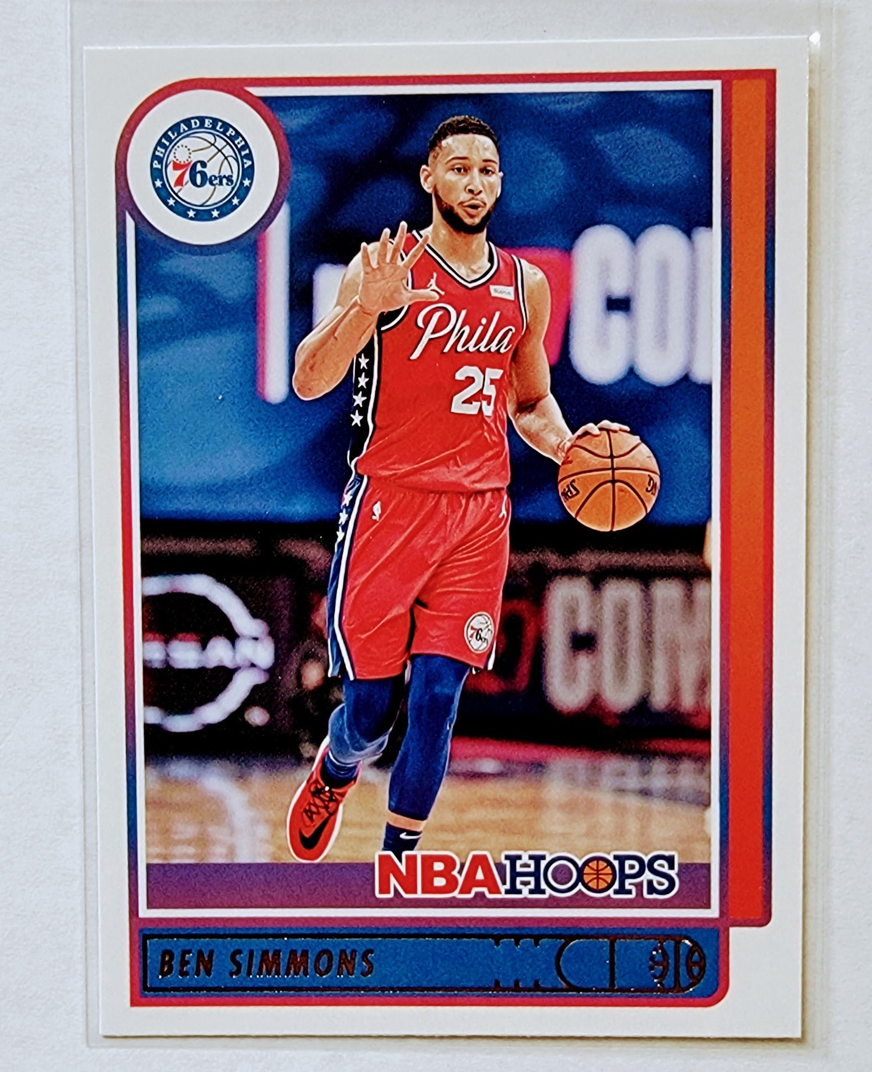 2021-22 Panini NBA Hoops Ben Simmons Basketball Card AVM1 simple Xclusive Collectibles