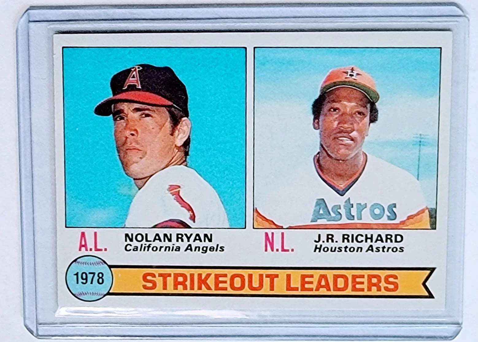 1979 Topps Strikeout Leaders Card with J.R. Richard! Relive Nolan Ryan