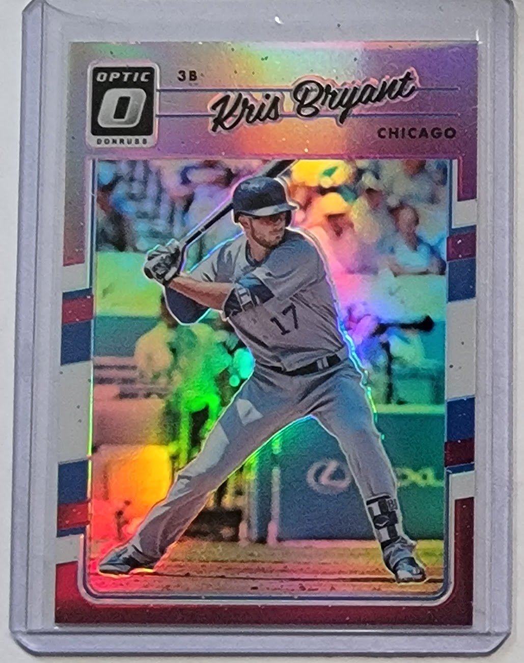 2017 Donruss Optic Kris Bryant Pink Refractor Baseball Card TPTV simple Xclusive Collectibles