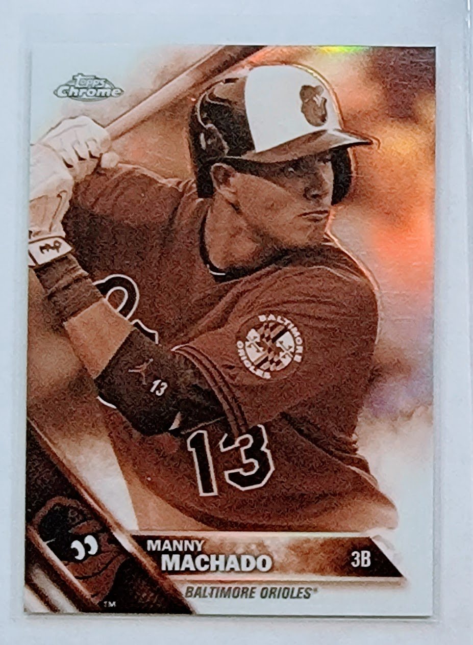 2016 Topps Chrome Manny Machado Sepia Refractor Baseball Card TPTV simple Xclusive Collectibles