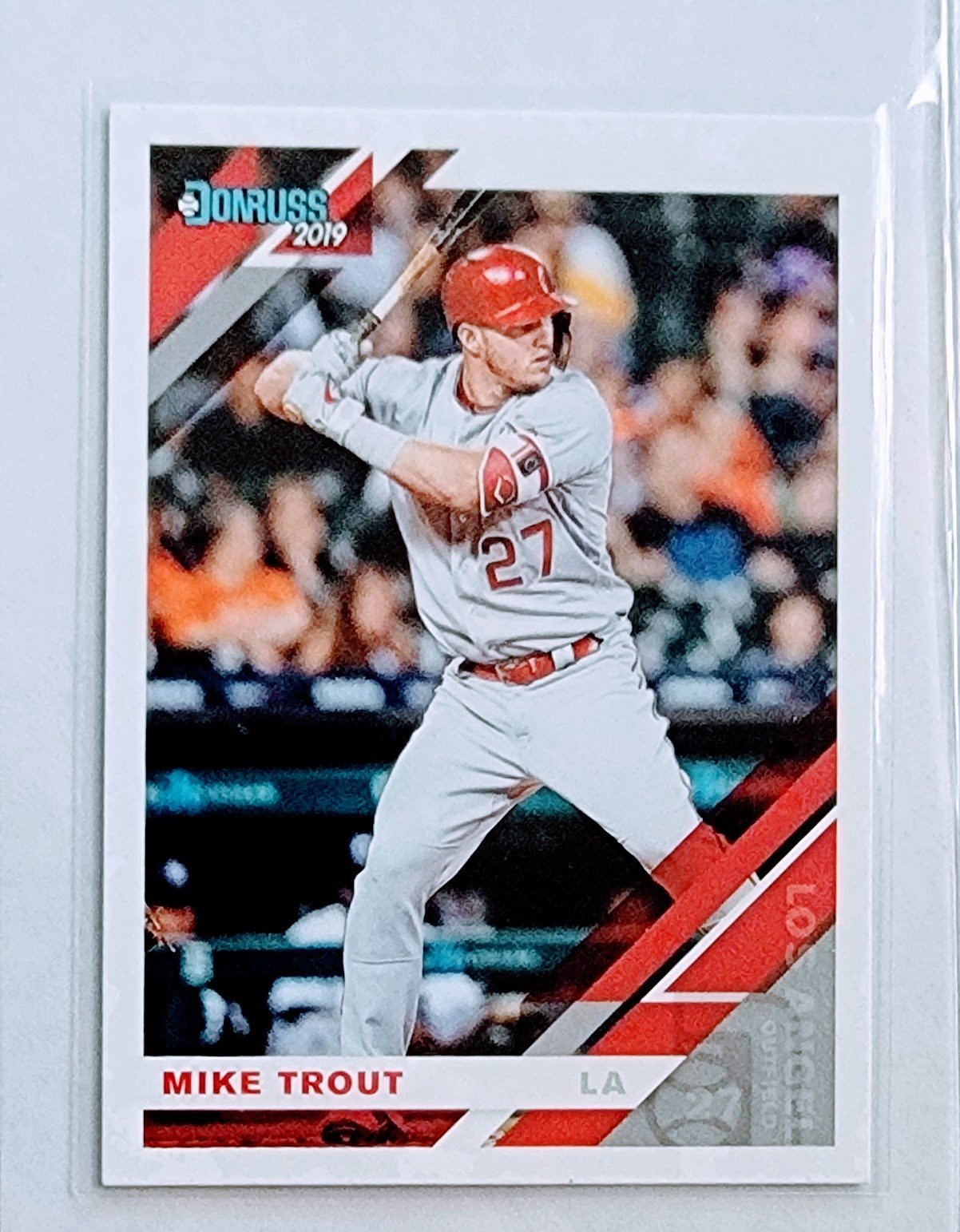 2019 Donruss Mike Trout Angels Baseball Card TPTV simple Xclusive Collectibles