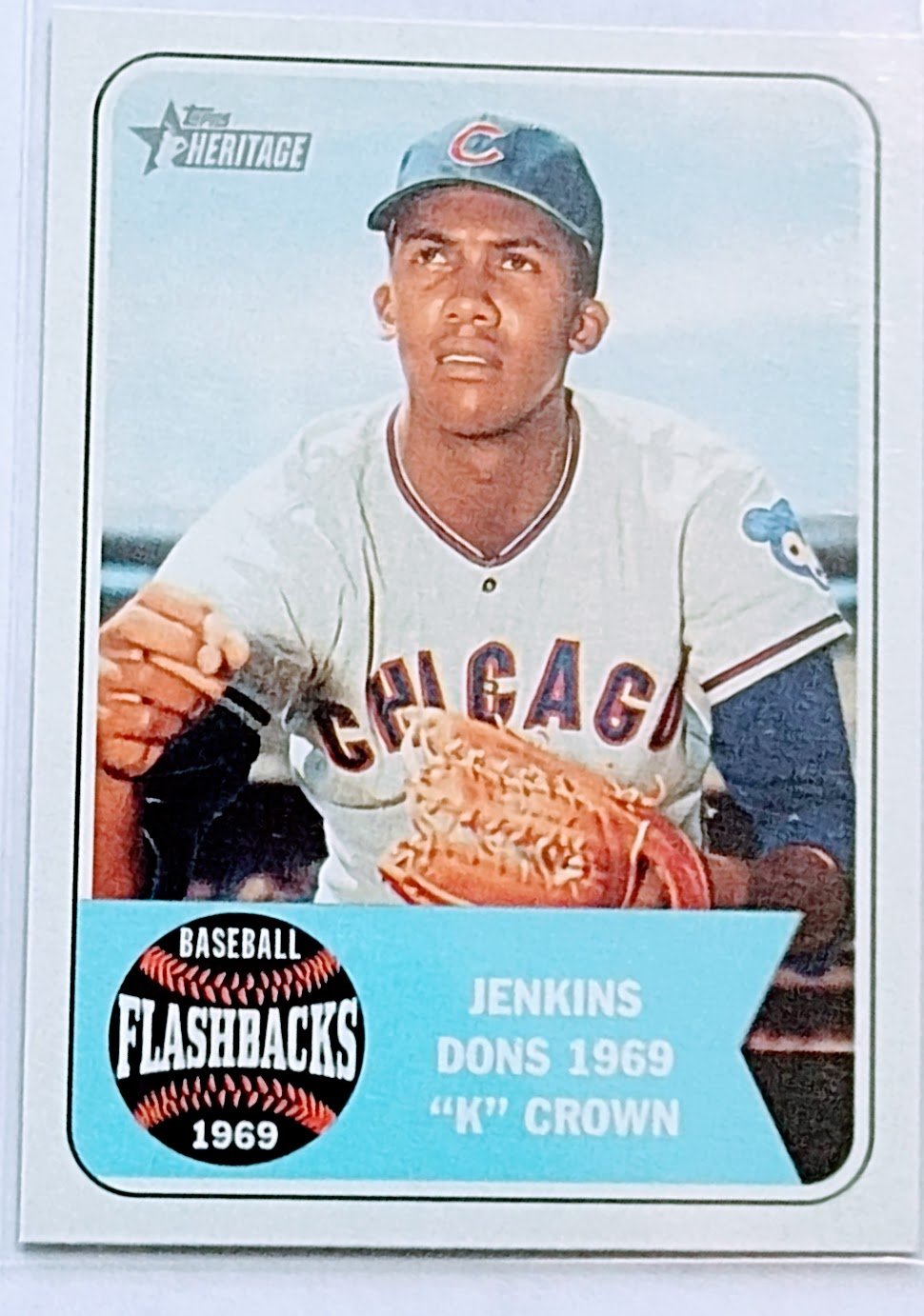 2018 Topps Heritage Fergie Jenkins Don's 1969 "k" Crown Flashbacks Insert Baseball Card TPTV simple Xclusive Collectibles