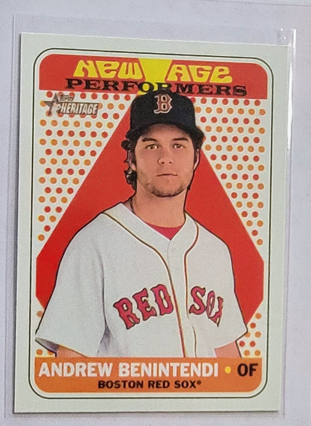 2018 Topps Heritage Andrew Benitendi New Age Performers Insert Baseball Card TPTV simple Xclusive Collectibles