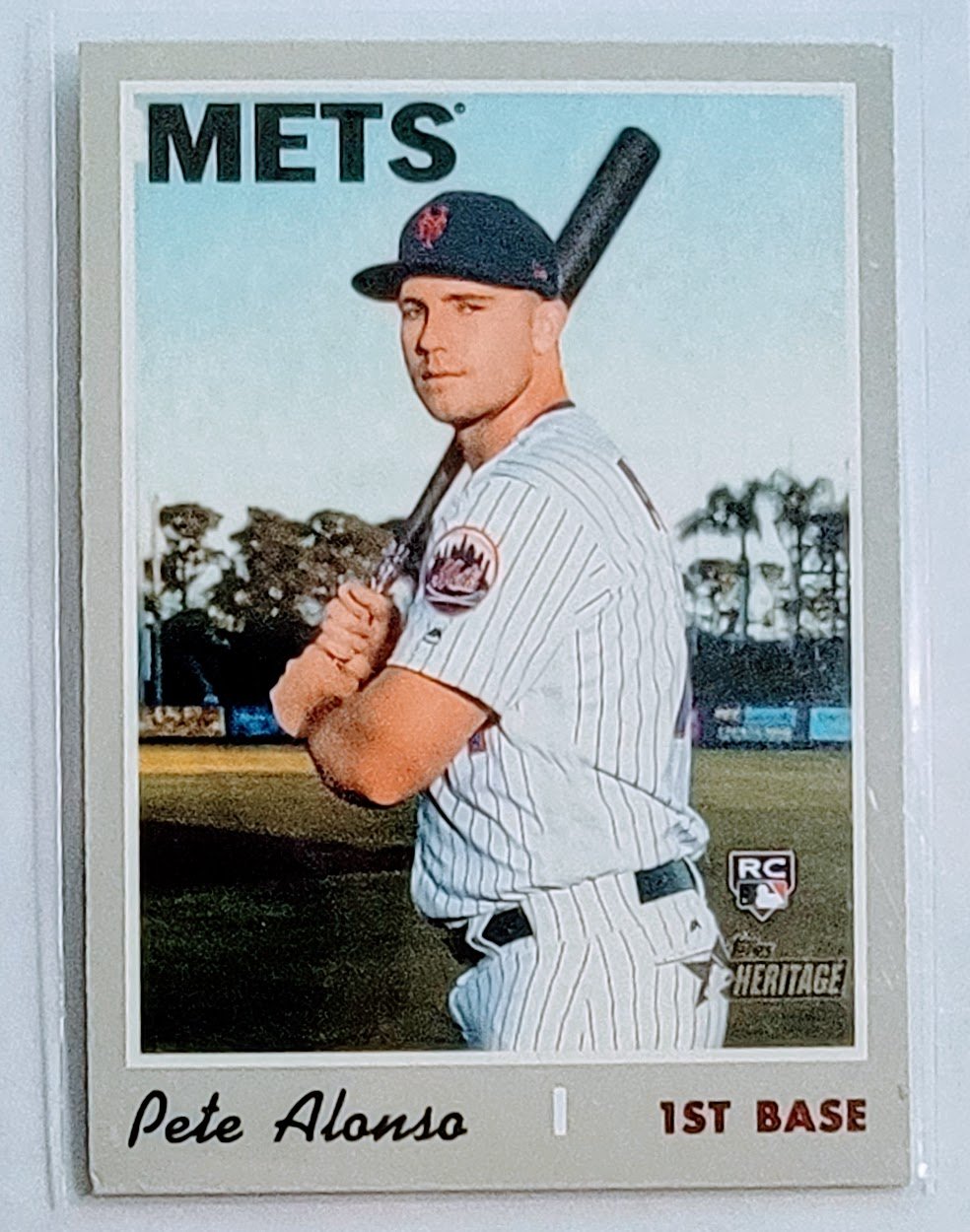 2019 Topps Heritage Pete Alonso Mets Rookie VG Baseball Card TPTV simple Xclusive Collectibles