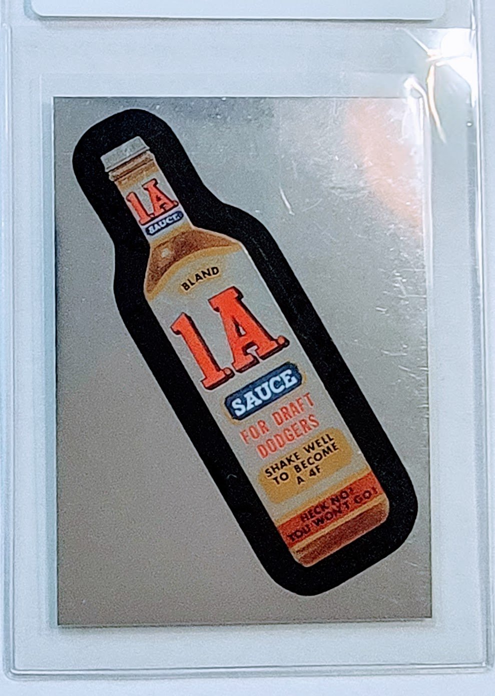 2014 Topps Wacky Packages Chrome 1.A. Sauce for Draft Dodgers Sticker Card AVM1 simple Xclusive Collectibles
