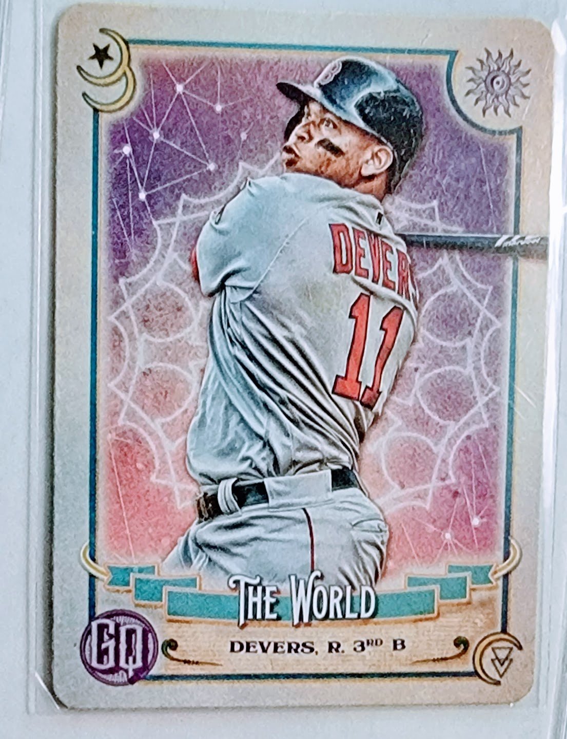 2020 Gypsy Queen Rafael Devers Tarot Of The Diamond The World Insert Red Sox Baseball Card TPTV simple Xclusive Collectibles