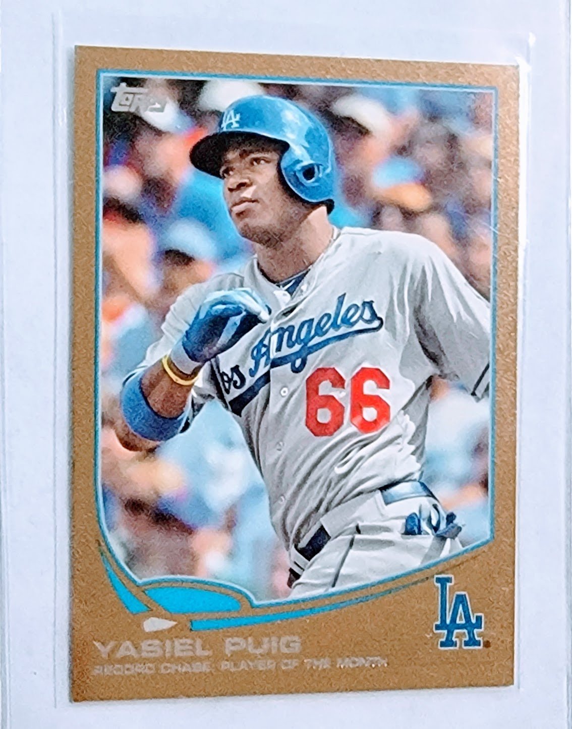 2013 Topps Update Yasiel Puig Gold #'d/2013 Checklist Rookie Baseball Card TPTV simple Xclusive Collectibles