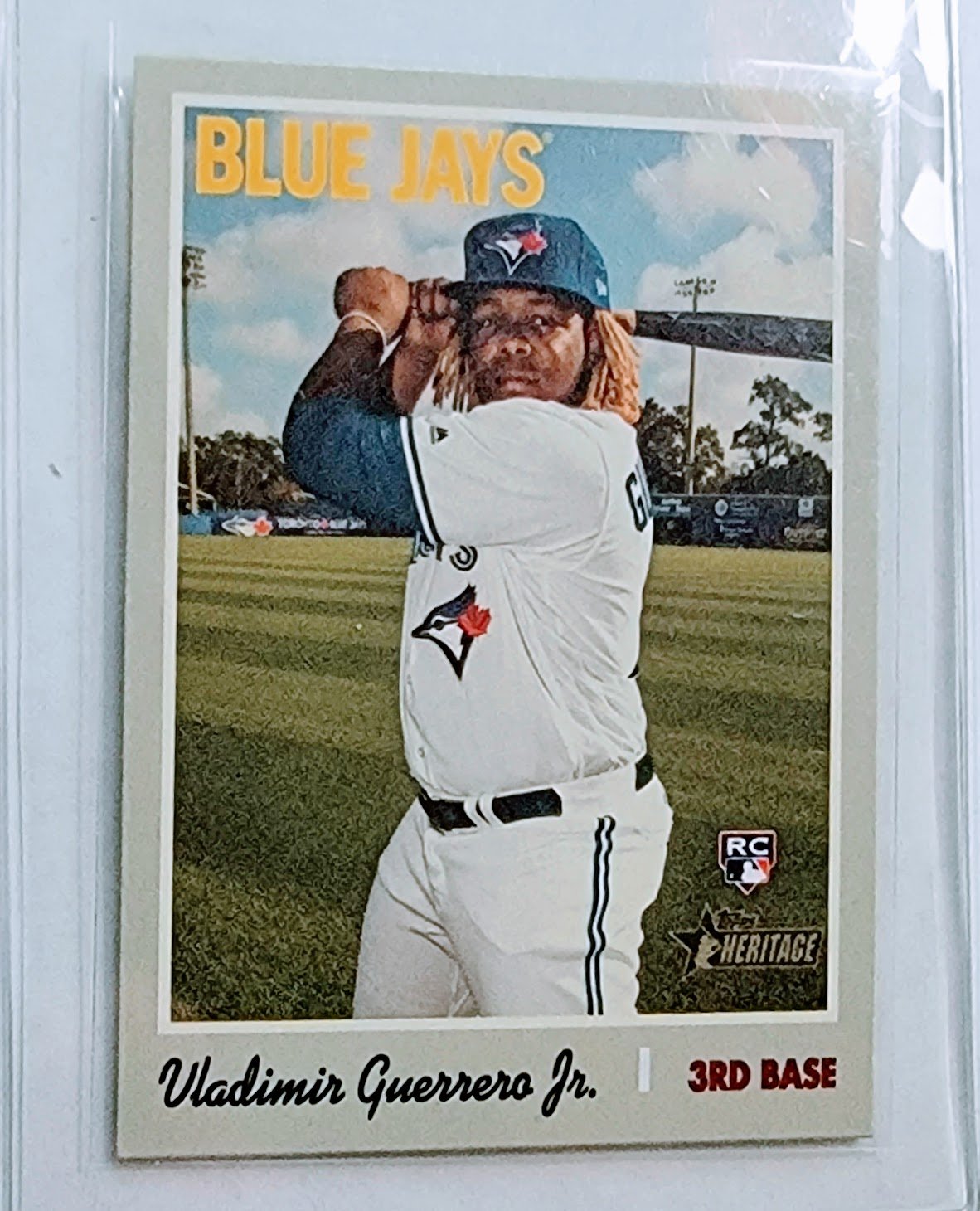 2019 Topps Heritage Vladimir Guerrero Jr Rookie Baseball Card TPTV simple Xclusive Collectibles