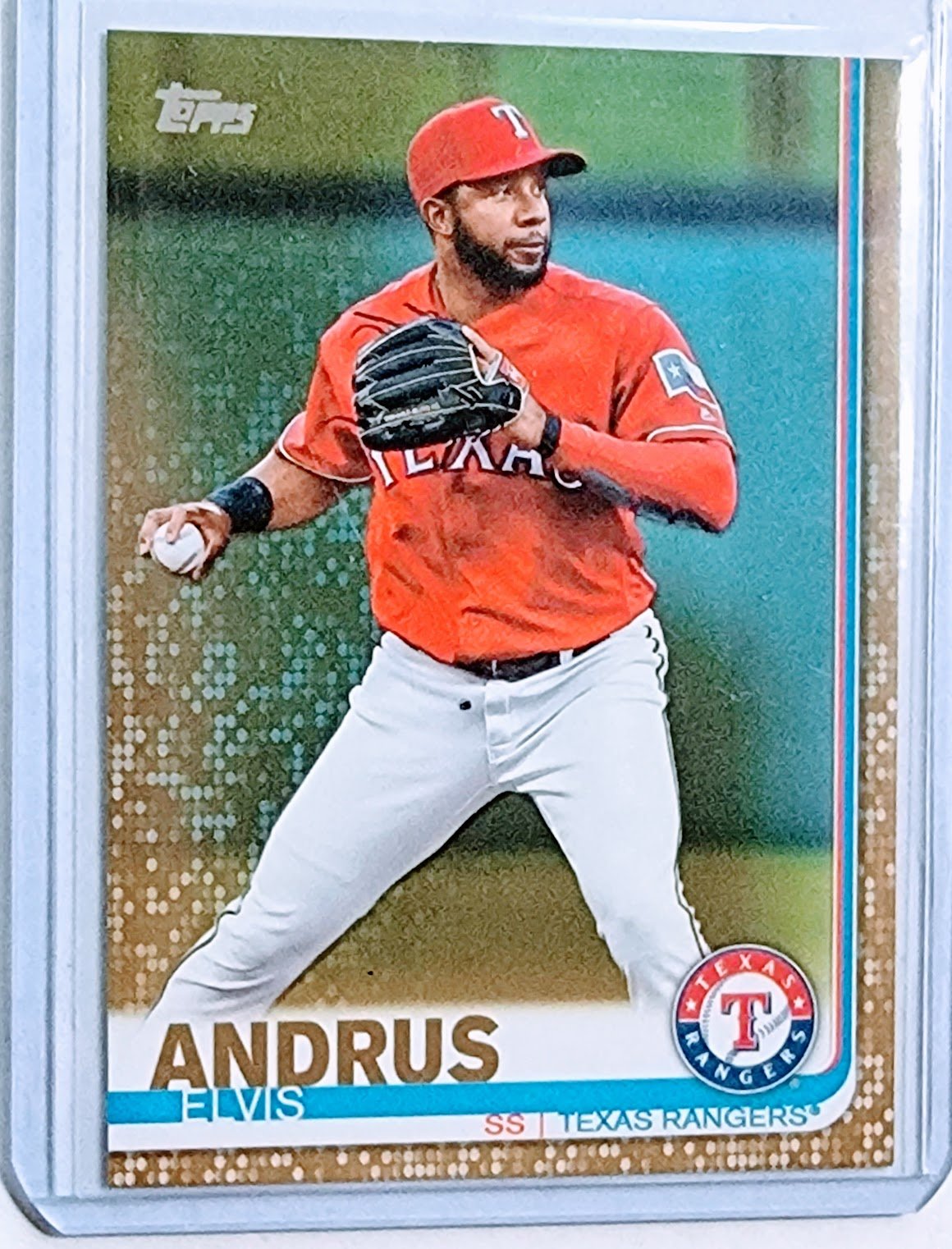 2019 Topps Elvis Andrus #'d/2019 Insert Baseball Card TPTV simple Xclusive Collectibles