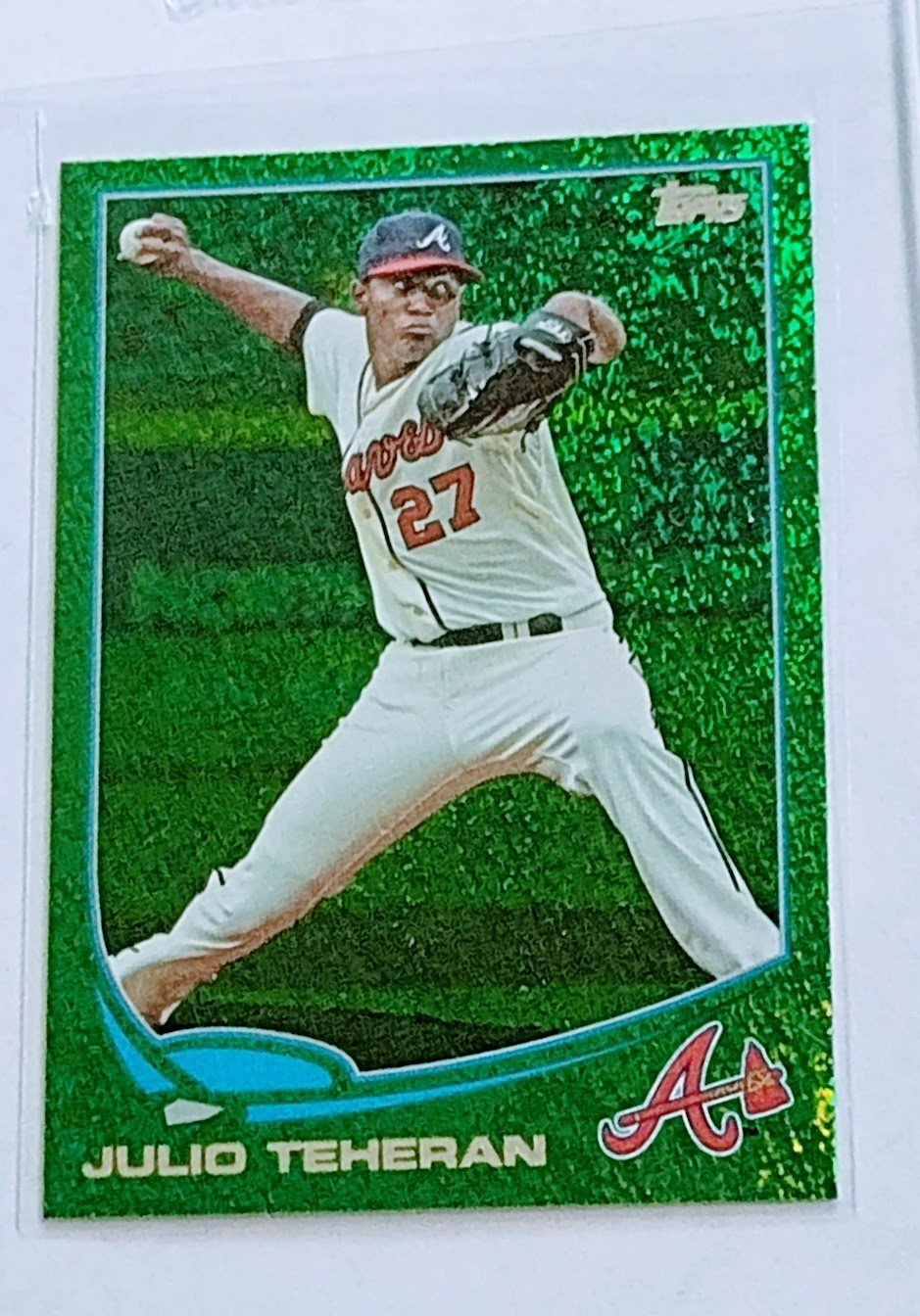 2013 Topps Update Julio Tehran Green Emerald Baseball Card TPTV simple Xclusive Collectibles