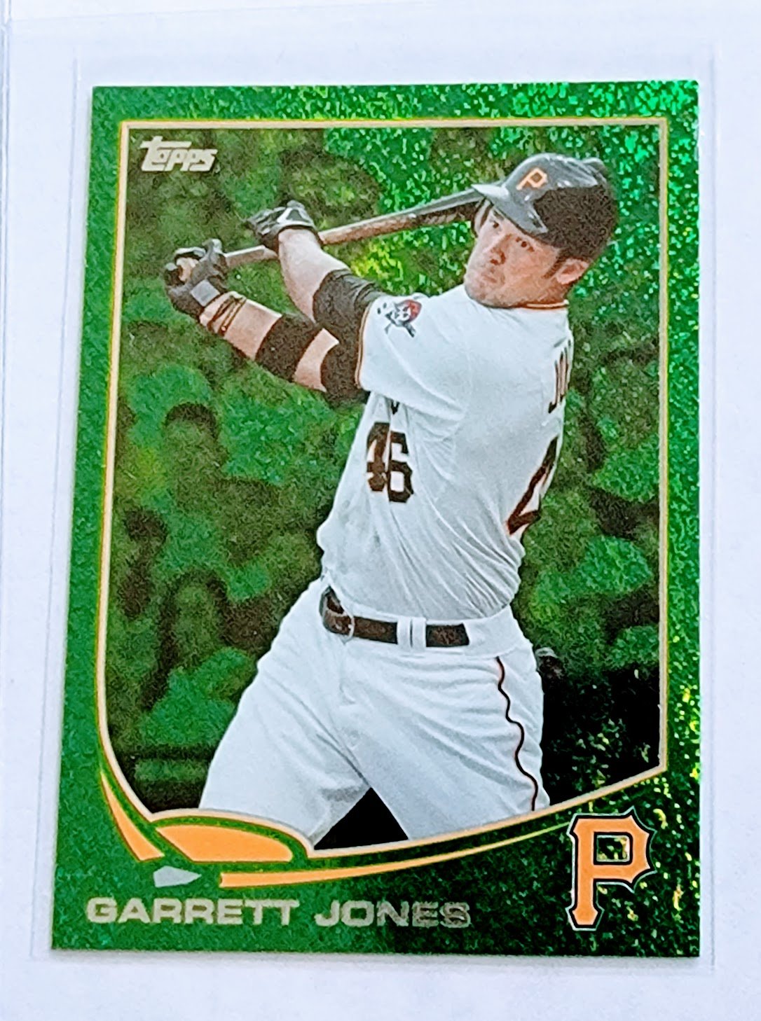 2013 Topps Update Garrett Jones Green Emerald Baseball Card TPTV simple Xclusive Collectibles