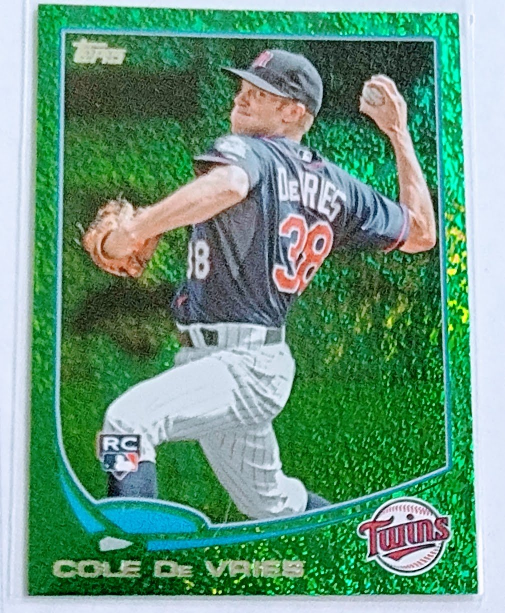 2013 Topps Update Cole De Vries Green Emerald Rookie Baseball Card TPTV simple Xclusive Collectibles