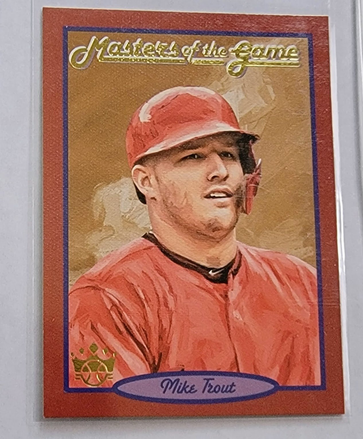 2019 Mike Trout Masters of the Game Insert Baseball Card TPTV simple Xclusive Collectibles