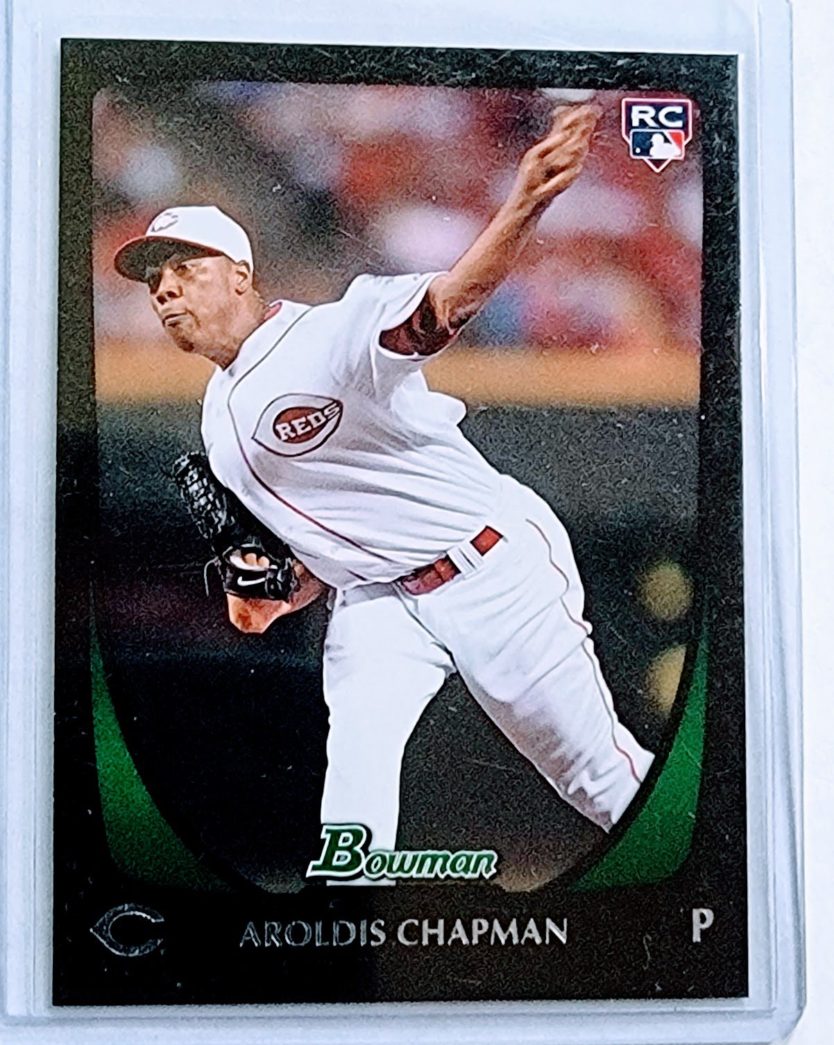 2011 Bowman Aroldis Chapman Rookie Baseball Card TPTV simple Xclusive Collectibles