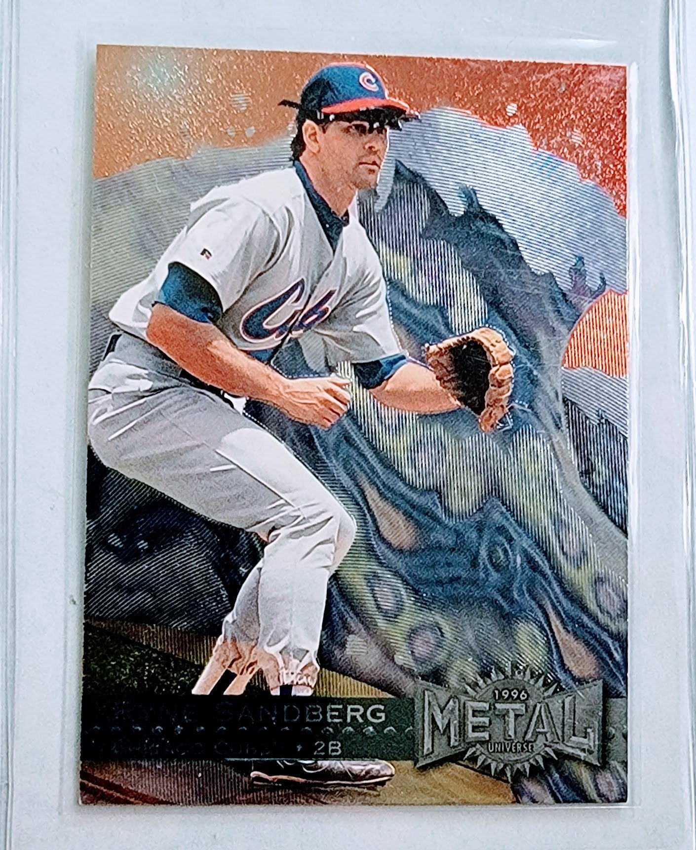 1996 Fleer Metal Ryne Sandberg Baseball Card TPTV simple Xclusive Collectibles