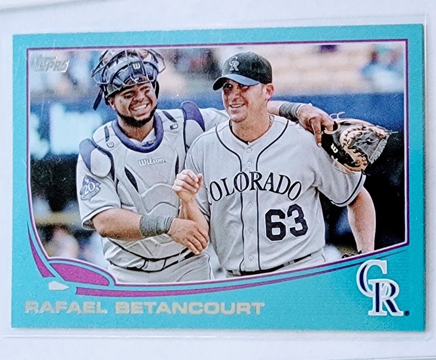 2013 Topps Update Rafael Betancourt Blue Bordered Baseball Card TPTV simple Xclusive Collectibles