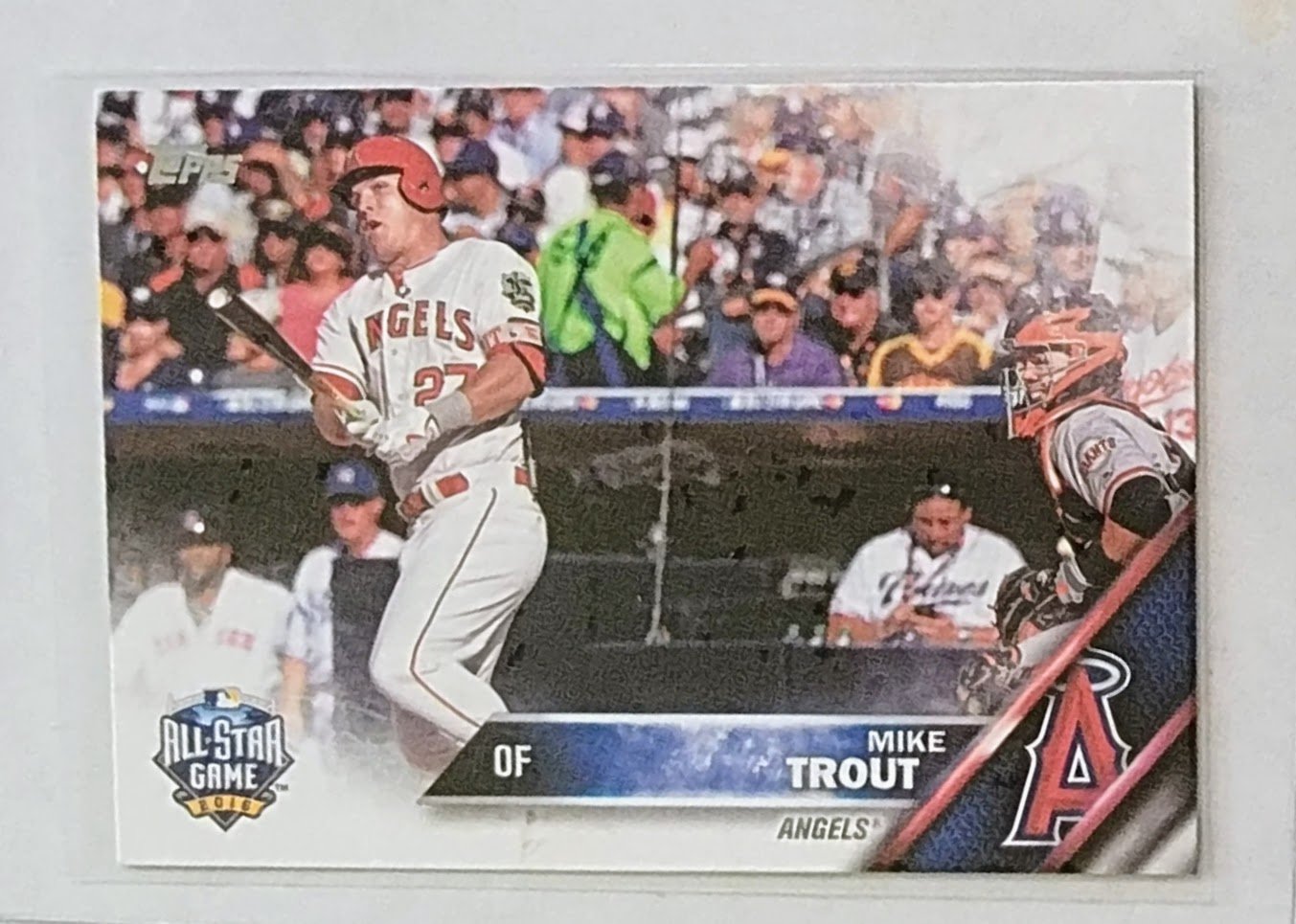 2016 Topps Update Mike Trout All Star Game Insert Baseball Card TPTV simple Xclusive Collectibles