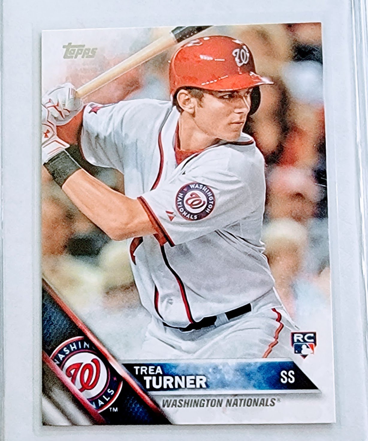 2016 Topps Trea Turner Rookie Baseball Card TPTV simple Xclusive Collectibles