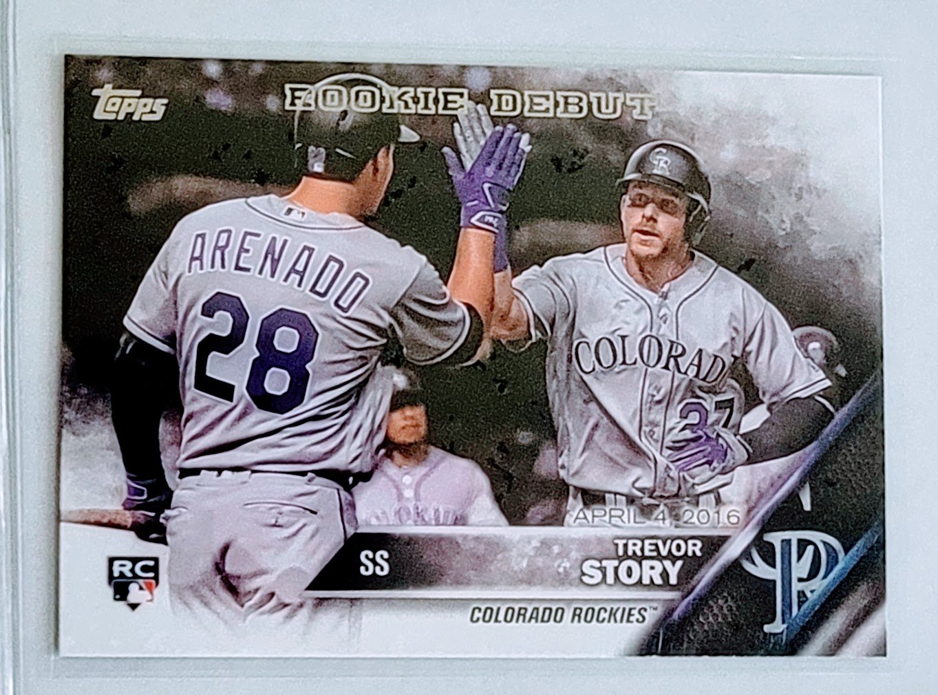 2016 Topps Trevor Story Rookie Debut Baseball Card TPTV simple Xclusive Collectibles