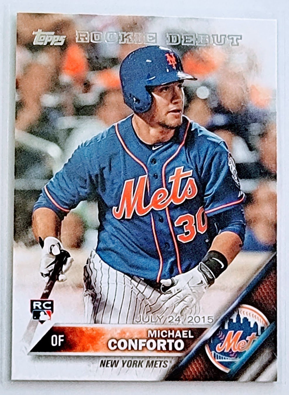 2016 Topps Michael Conforto Rookie Baseball Card TPTV simple Xclusive Collectibles