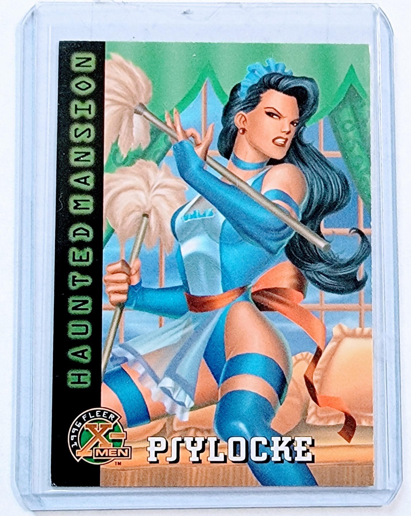 1996 Fleer X-Men Psylocke Haunted Mansion Marvel Trading Card VG AVM1 simple Xclusive Collectibles