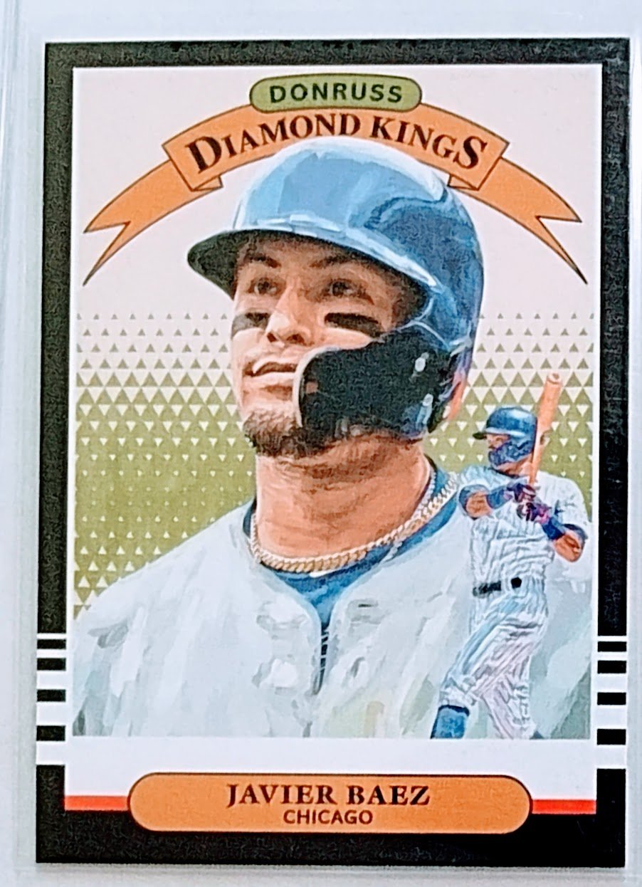 2019 Donruss Javier Baez Diamond Kings Baseball Card TPTV simple Xclusive Collectibles