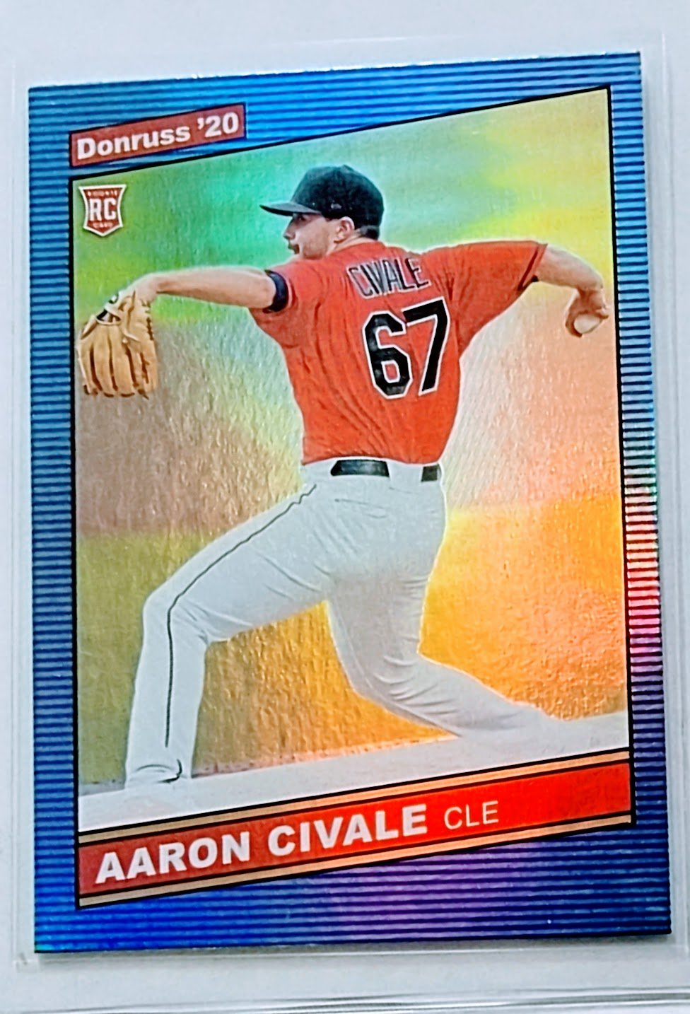 2019 Donruss Aaron Civale Rookie Refractor Baseball Card TPTV simple Xclusive Collectibles