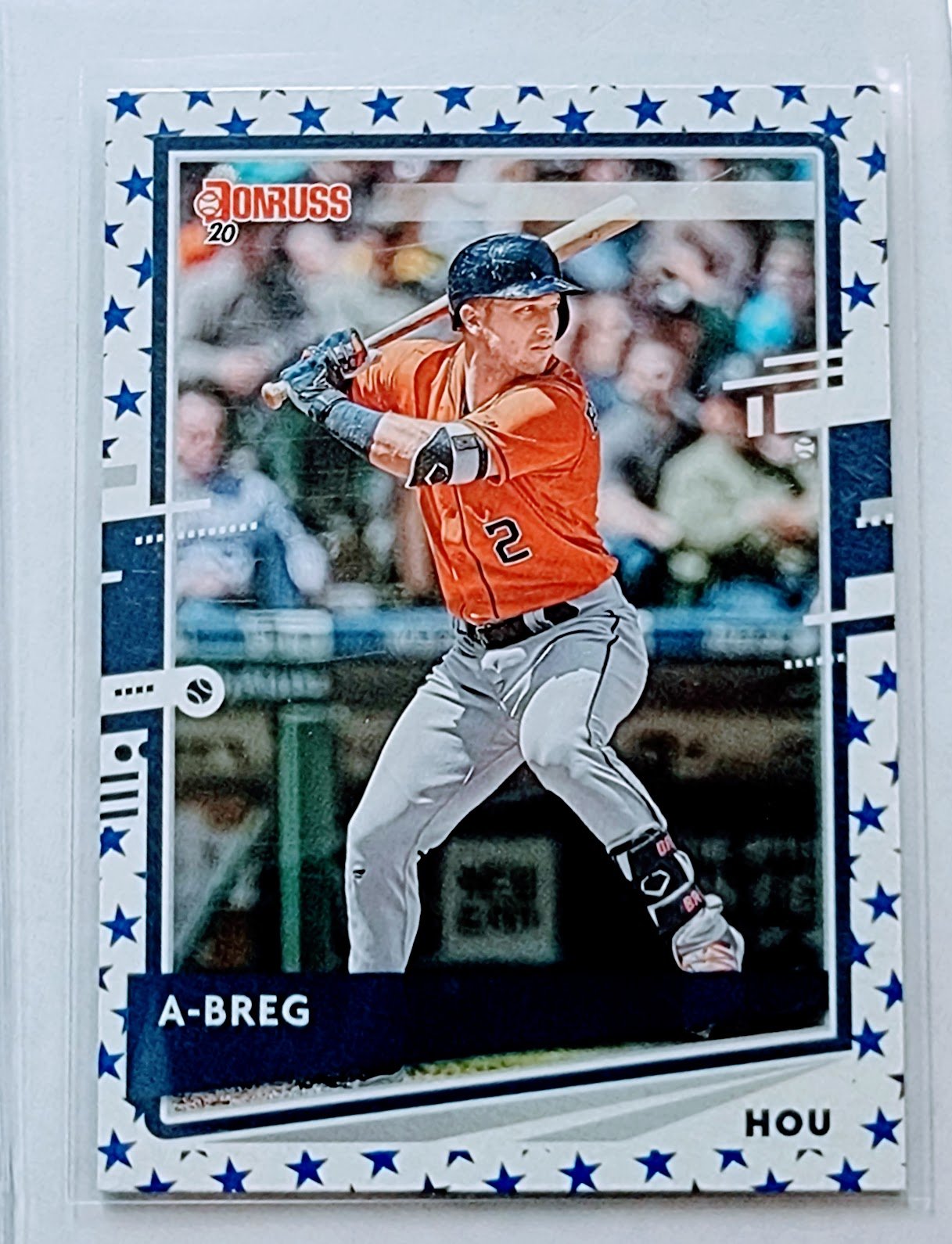 2020 Donruss A-Breg Alex Bregman Blue Star Nicknames Insert Baseball Card TPTV simple Xclusive Collectibles