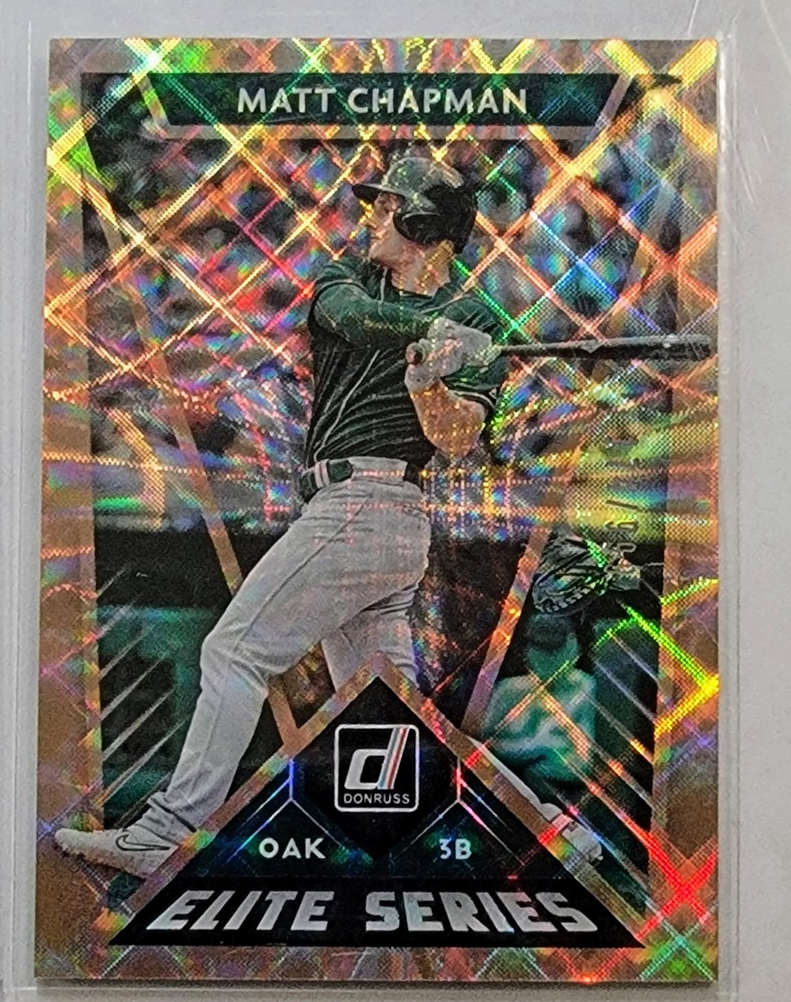 2020 Donruss Matt Chapman Elite Series Gold Baseball Card TPTV simple Xclusive Collectibles