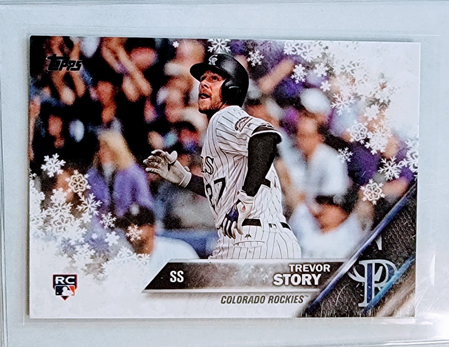 2016 Topps Holiday Trevor Story Rookie Baseball Card TPTV simple Xclusive Collectibles