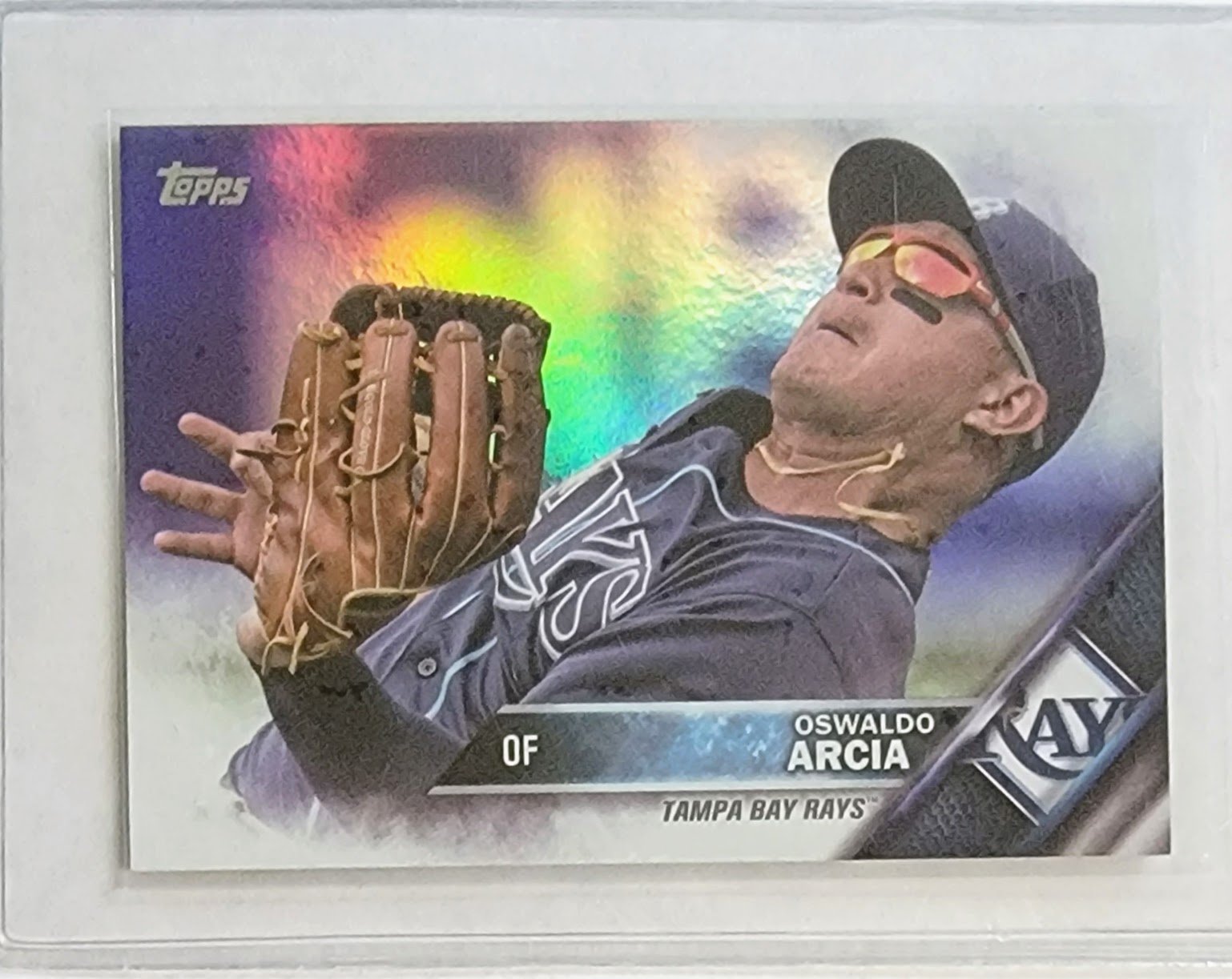 2016 Topps Oswaldo Arcia Foil Refractor Baseball Card TPTV simple Xclusive Collectibles