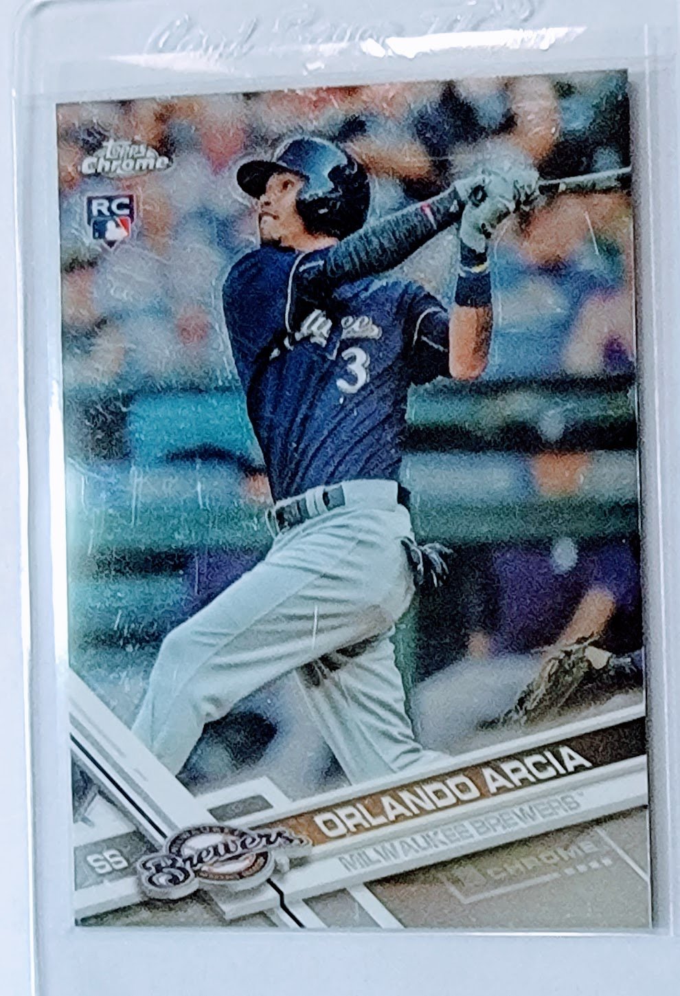 2017 Topps Chrome Orlando Arcia Rookie Baseball Card TPTV simple Xclusive Collectibles