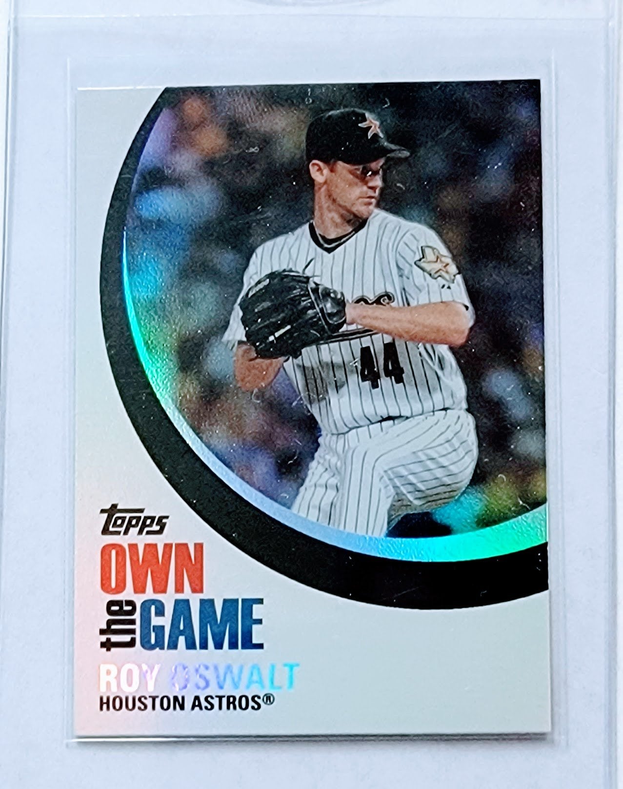 2007 Topps Roy Oswalt Own the Game Refractor Baseball Card TPTV simple Xclusive Collectibles