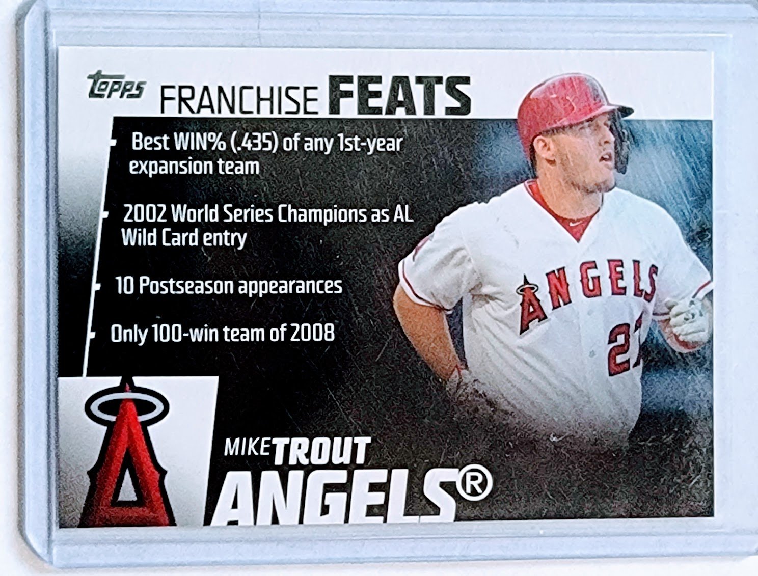 2019 Topps Mike Trout Franchise Feats Baseball Card TPTV simple Xclusive Collectibles