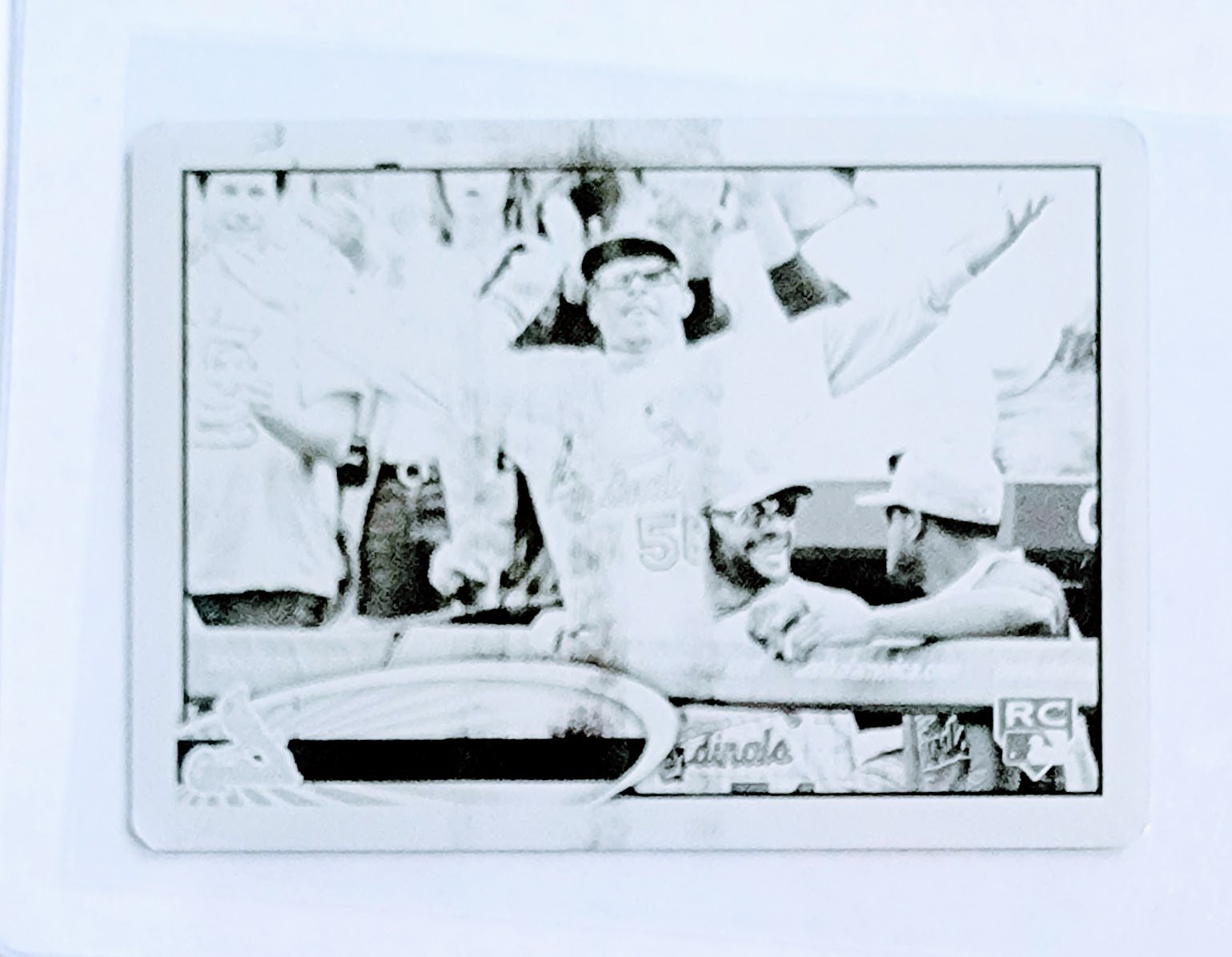 2012 Topps Mini Adron Chambers Printing Plate #'d 1/1 Baseball Card TPTV simple Xclusive Collectibles