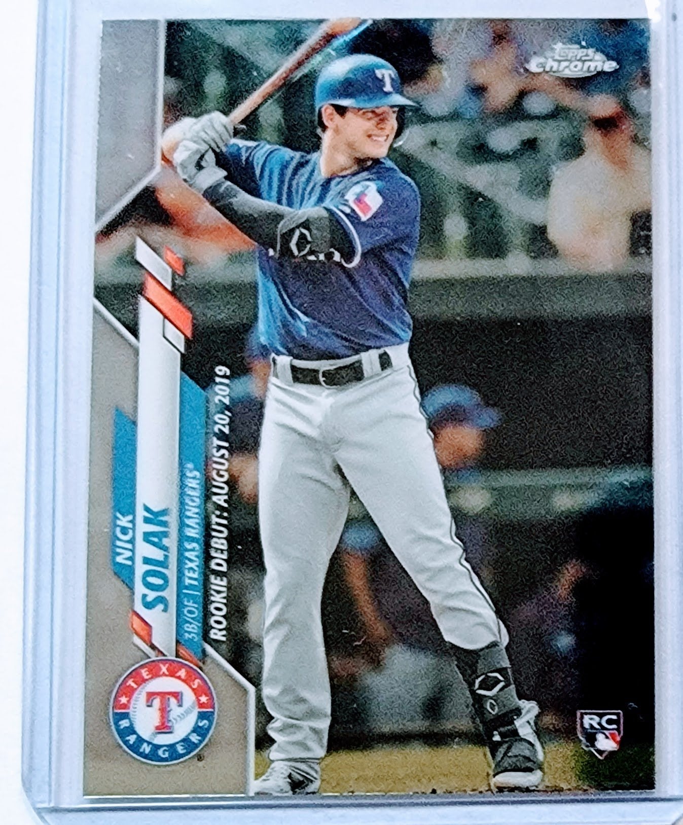 2020 Topps Chrome Nick Solak Rookie Baseball Card TPTV simple Xclusive Collectibles