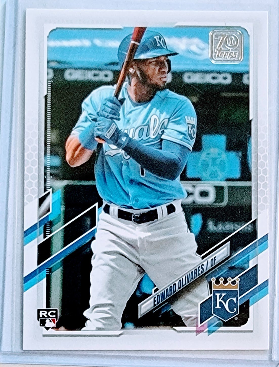 2021 Topps Edward Olivares Rookie Baseball Card TPTV simple Xclusive Collectibles