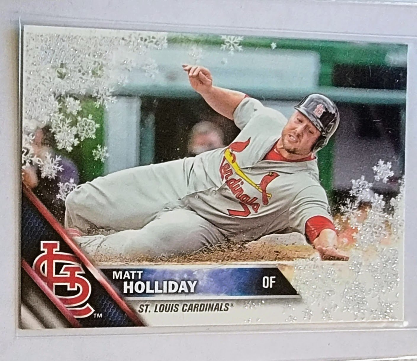 2016 Topps Matt Holiday Metallic Snowflake Baseball Card TPTV simple Xclusive Collectibles